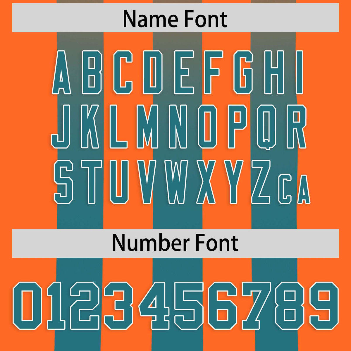 Custom Orange Aqua Vertical Fine Stripe Gradient Fashion Personalized Team American Football Jersey