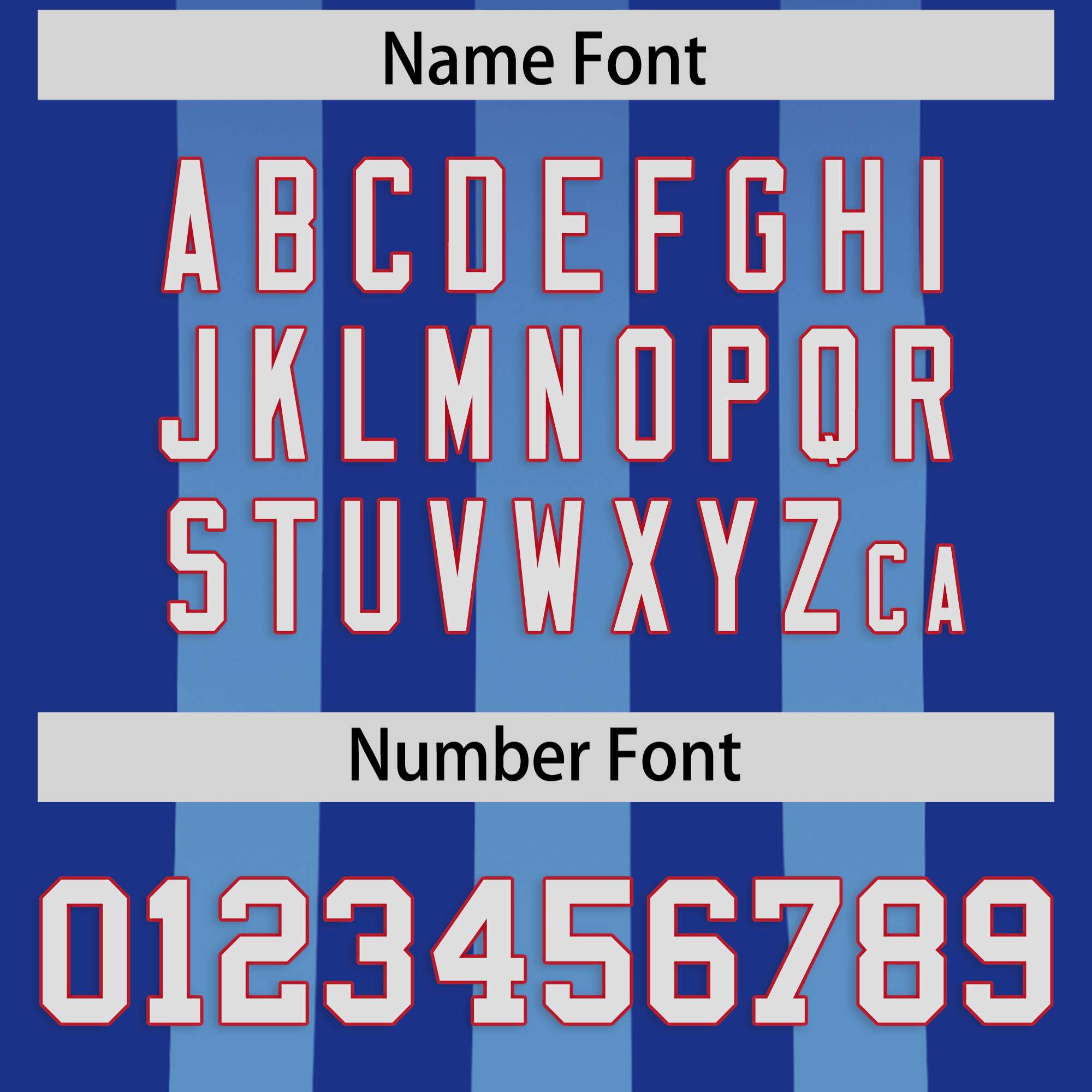 Custom Royal Powder Blue Vertical Fine Stripe Gradient Fashion Personalized Team American Football Jersey
