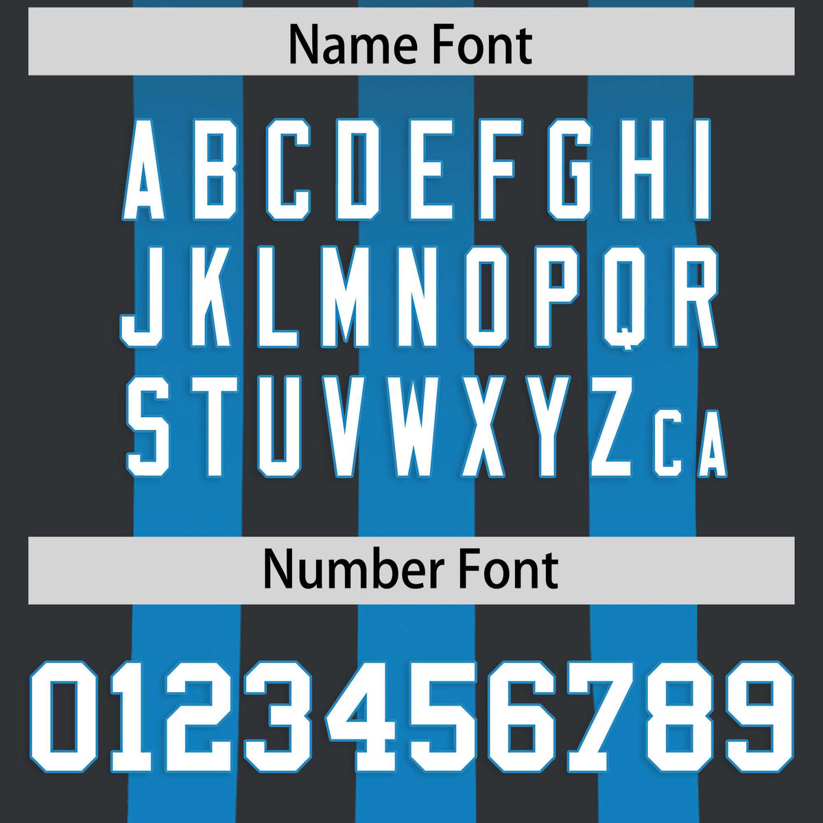 Custom Black Light Blue Vertical Fine Stripe Gradient Fashion Personalized Team American Football Jersey