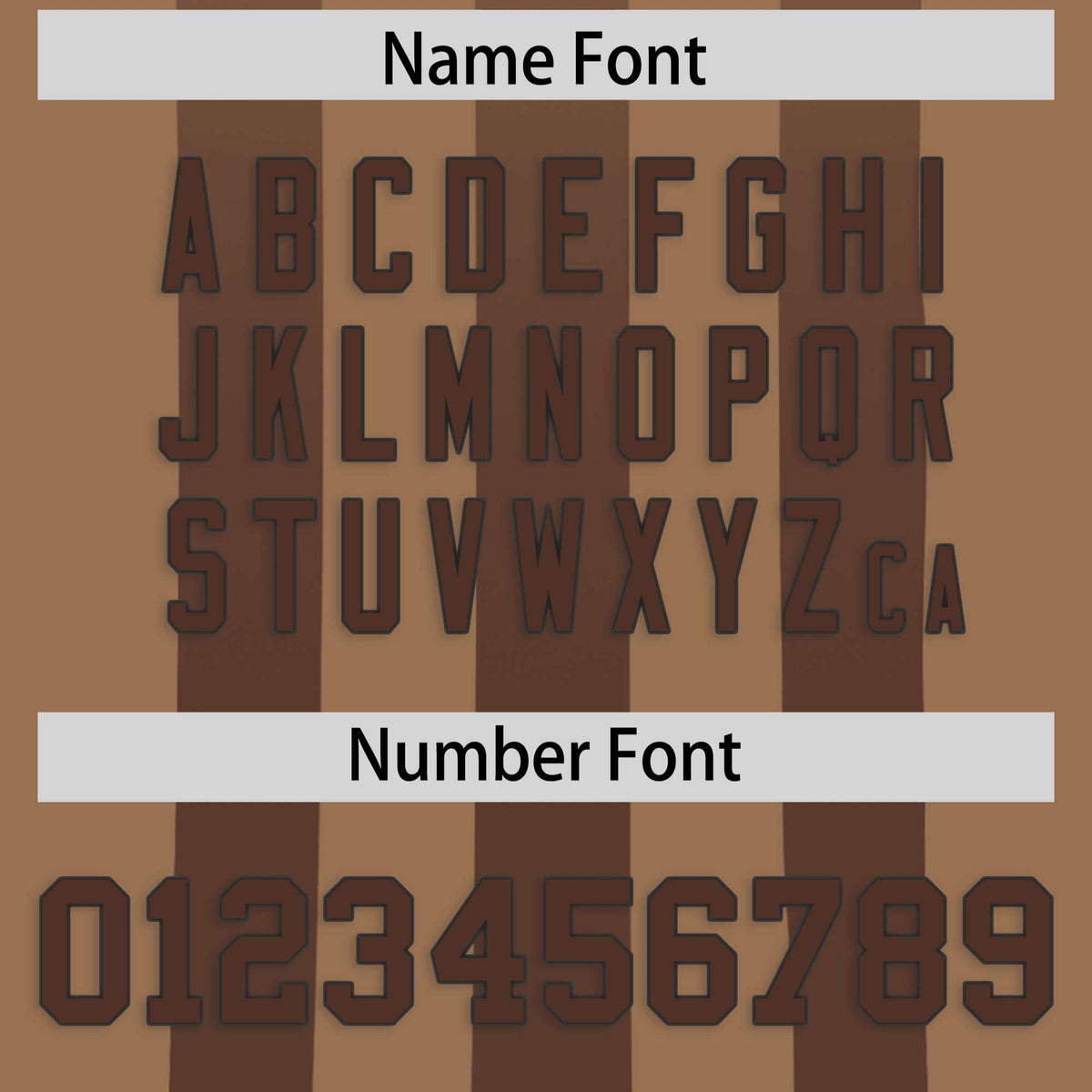 Custom Light Brown Brown Vertical Fine Stripe Gradient Fashion Personalized Team American Football Jersey