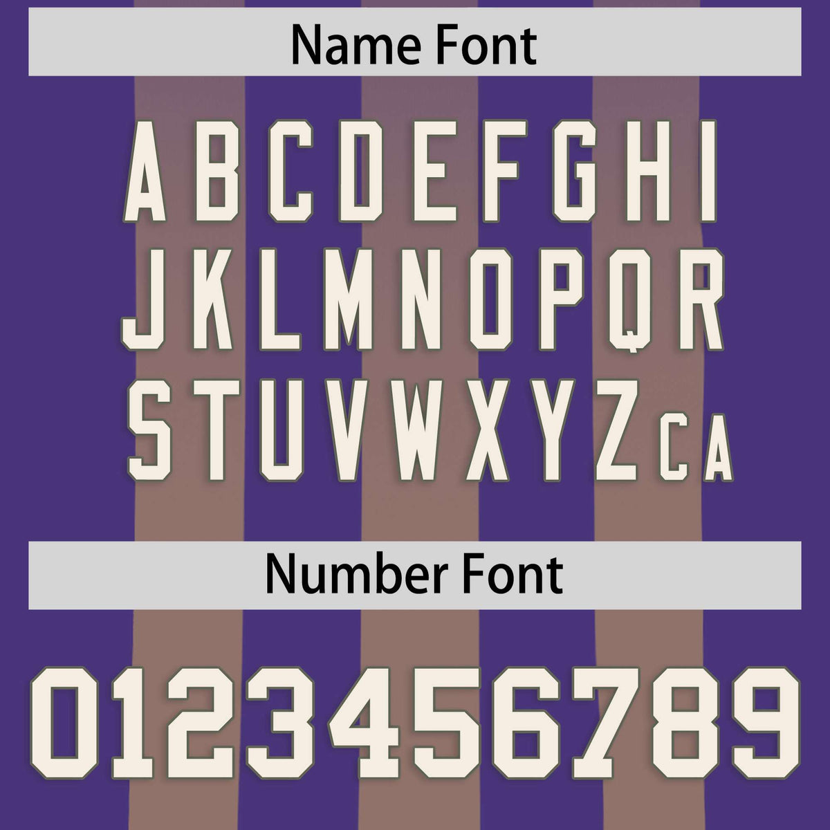 Custom Purple Khaki Vertical Fine Stripe Gradient Fashion Personalized Team American Football Jersey