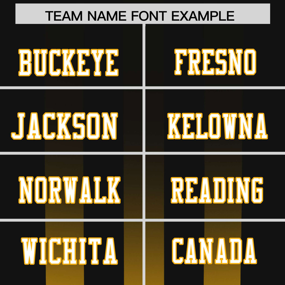 Custom Black Yellow Vertical Fine Stripe Gradient Fashion Personalized Team American Football Jersey