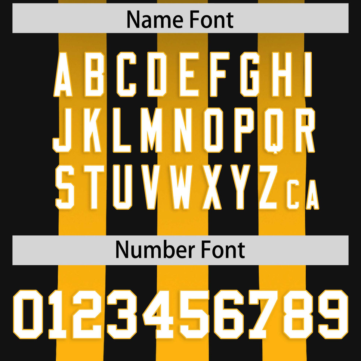 Custom Black Yellow Vertical Fine Stripe Gradient Fashion Personalized Team American Football Jersey