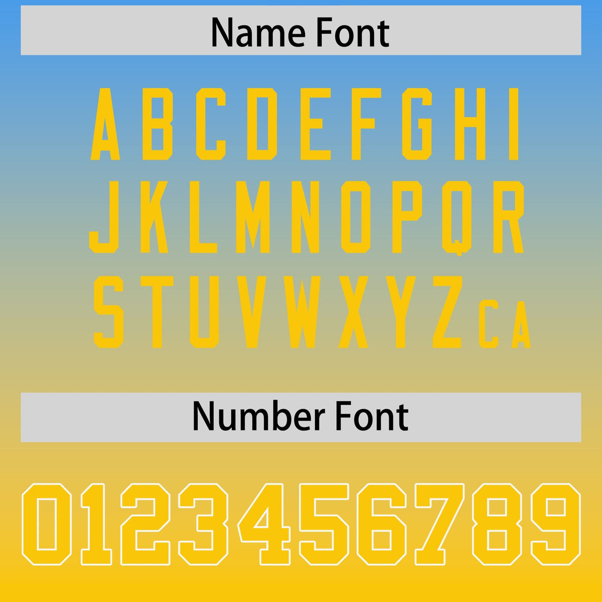 Custom Powder Blue Gold Gradient Personalized Side Pattern Authentic Football Jersey