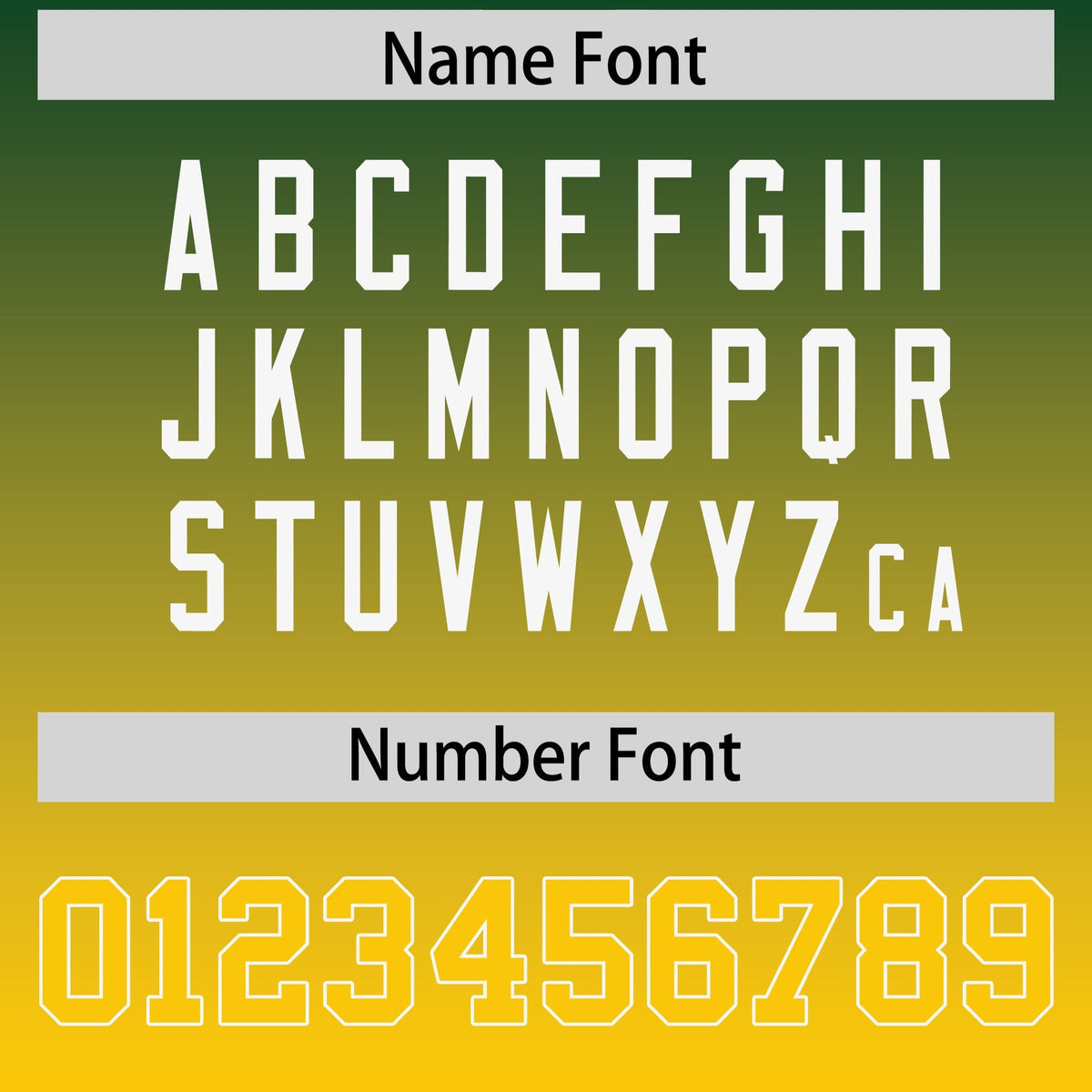 Custom Green Gold Gradient Personalized Side Pattern Authentic Football Jersey