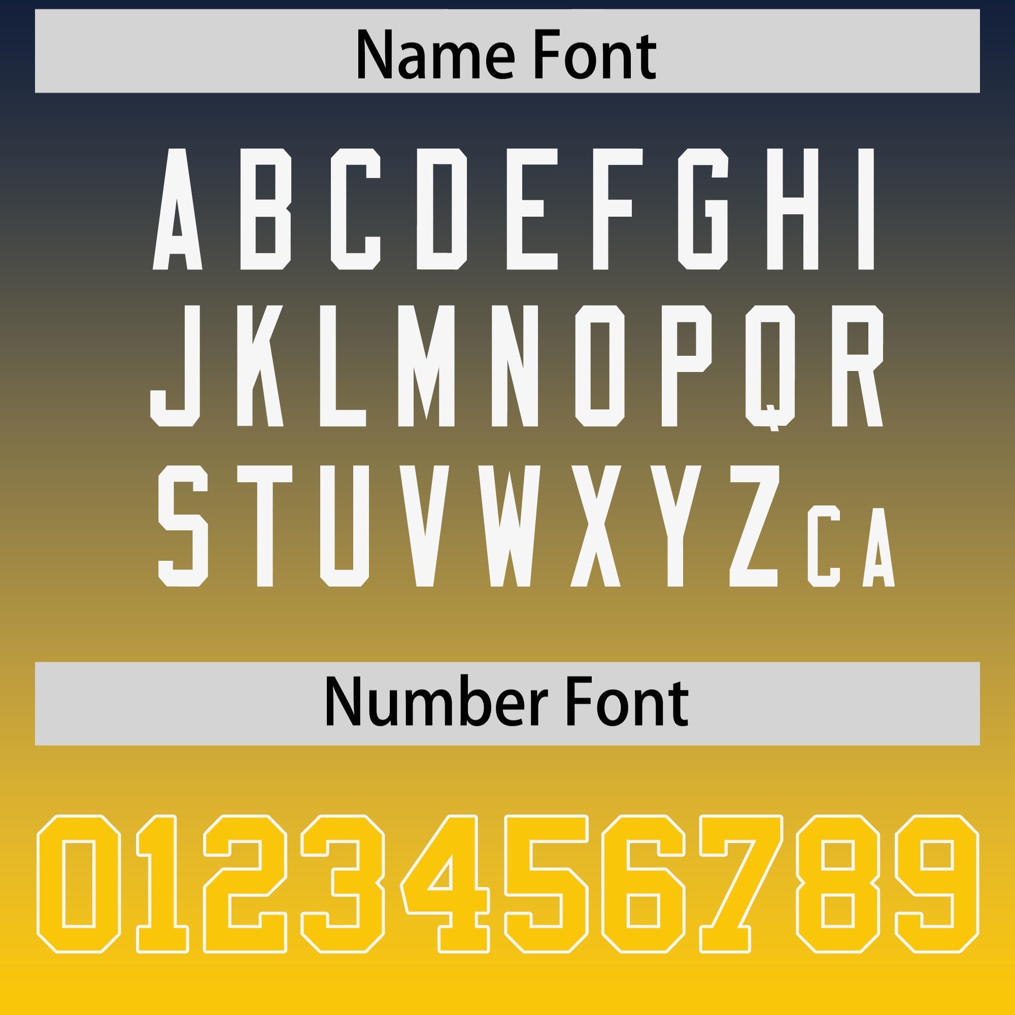 Custom Navy Gold Gradient Personalized Side Pattern Authentic Football Jersey