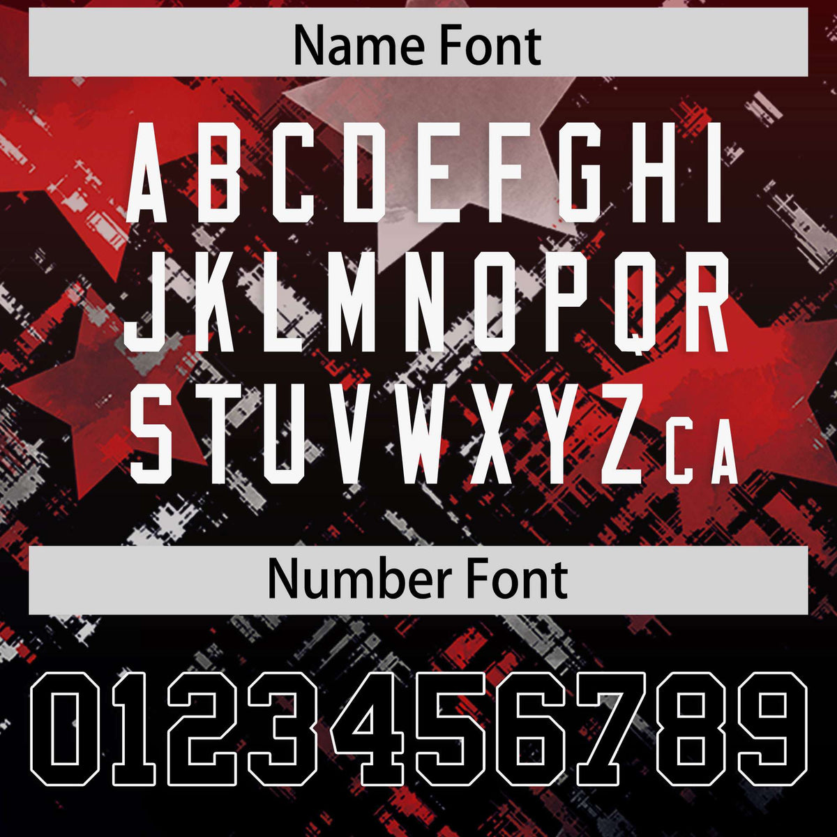 Custom Red Black Personalized Star Gradient Authentic American Football Jersey