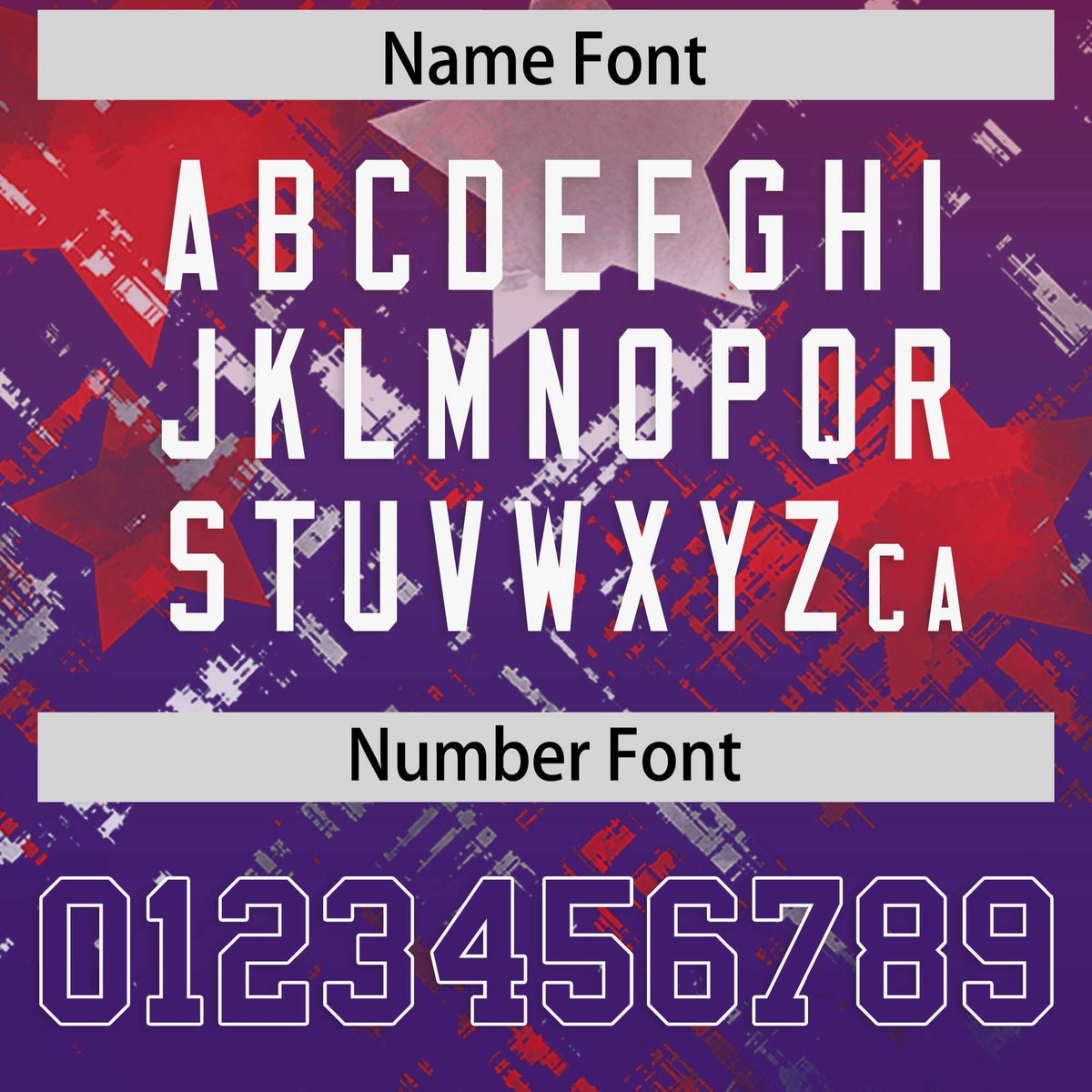 Custom Red Purple Personalized Star Gradient Authentic American Football Jersey