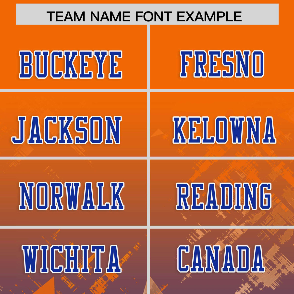 Custom Orange Royal Personalized Star Gradient Authentic American Football Jersey