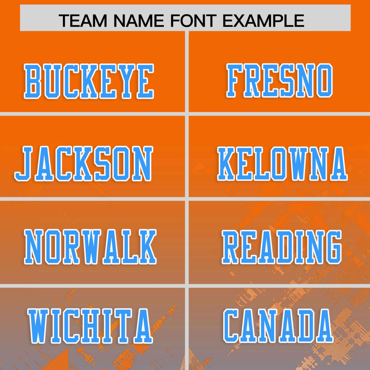 Custom Orange Light Blue Personalized Star Gradient Authentic American Football Jersey