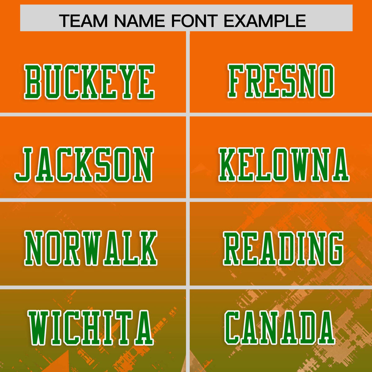 Custom Orange Kelly Green Personalized Star Gradient Authentic American Football Jersey