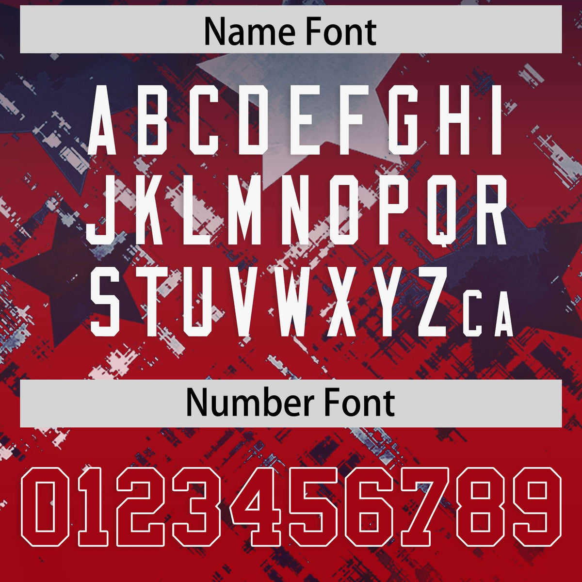 Custom Navy Red Personalized Star Gradient Authentic American Football Jersey