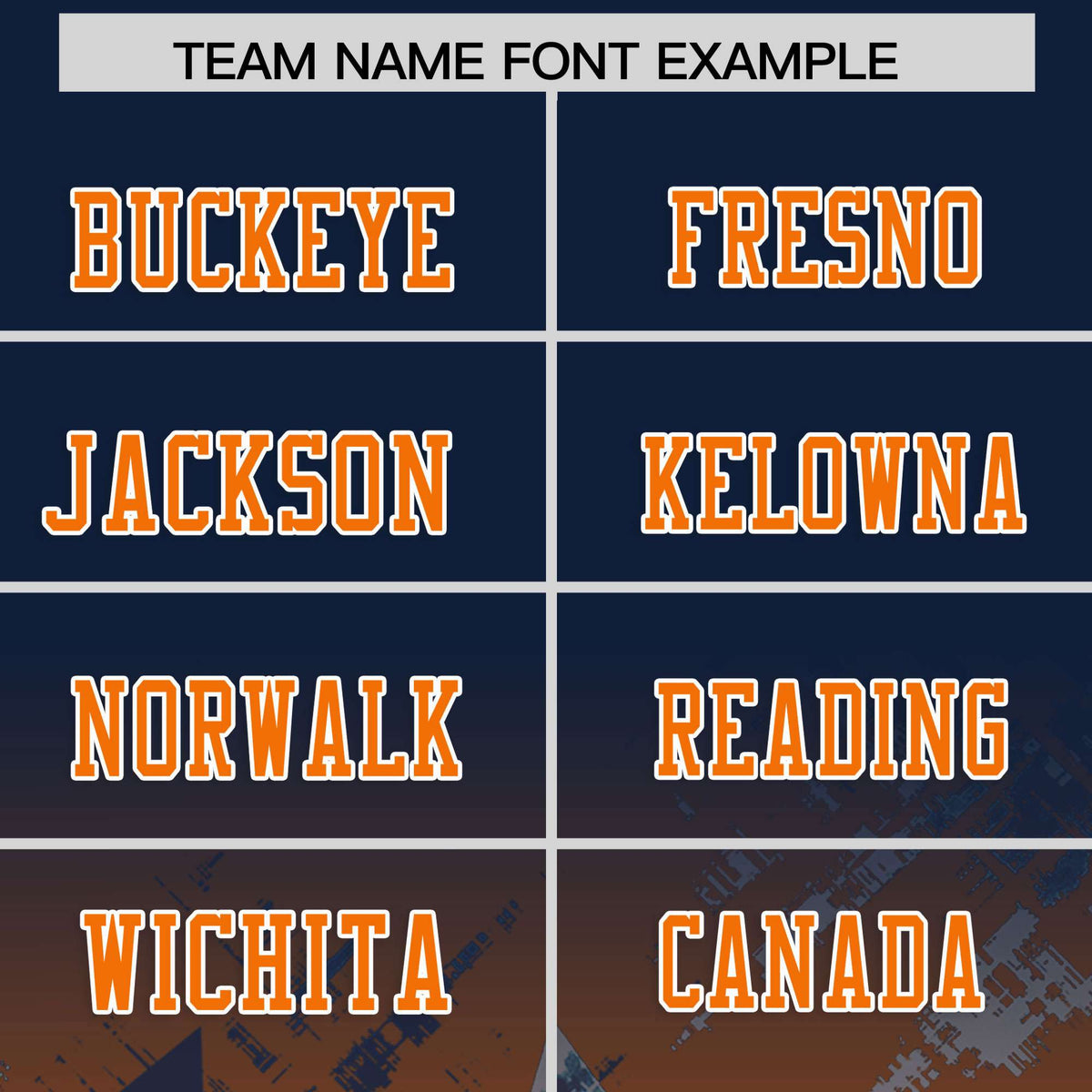 Custom Navy Orange Personalized Star Gradient Authentic American Football Jersey