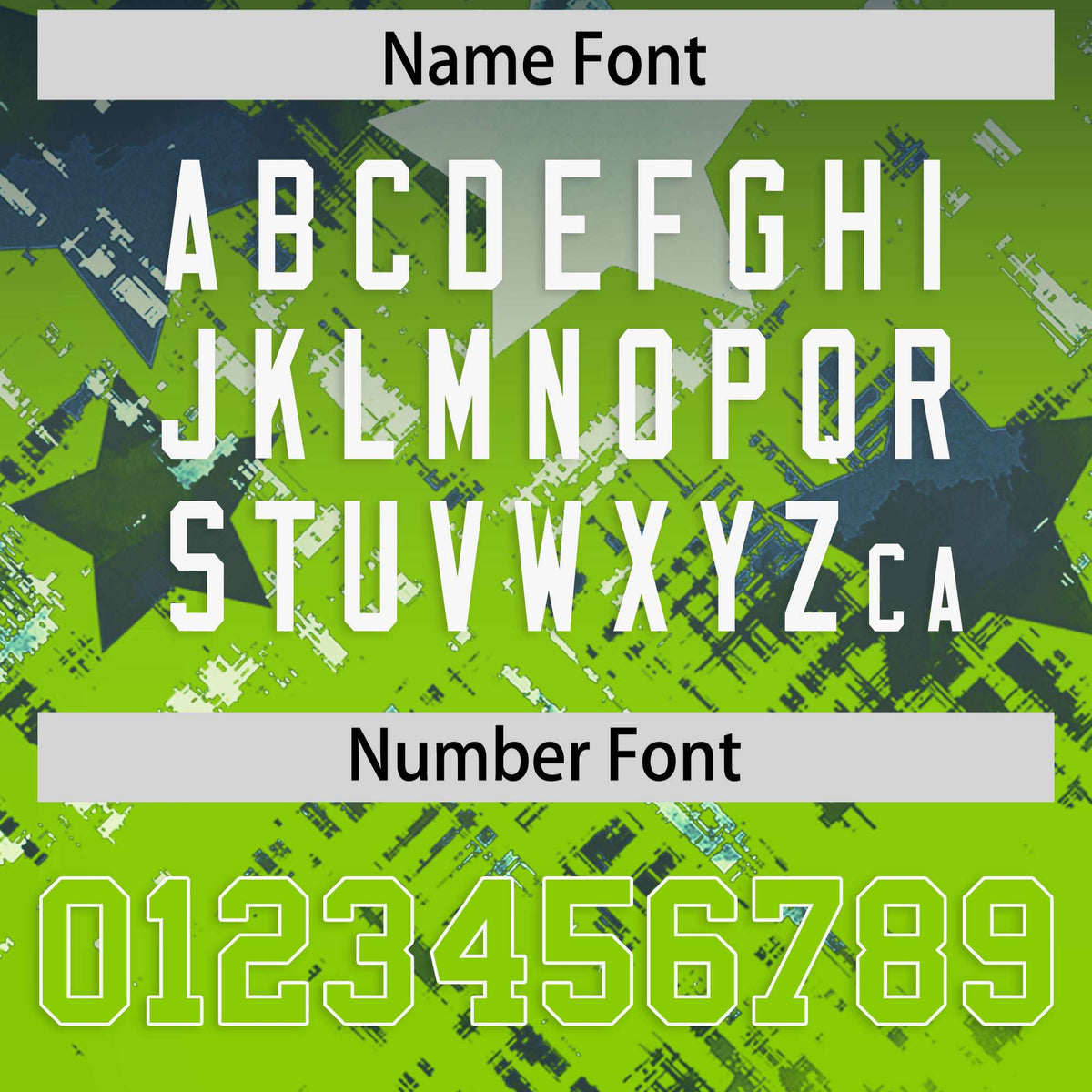 Custom Navy Neon Green Personalized Star Gradient Authentic American Football Jersey