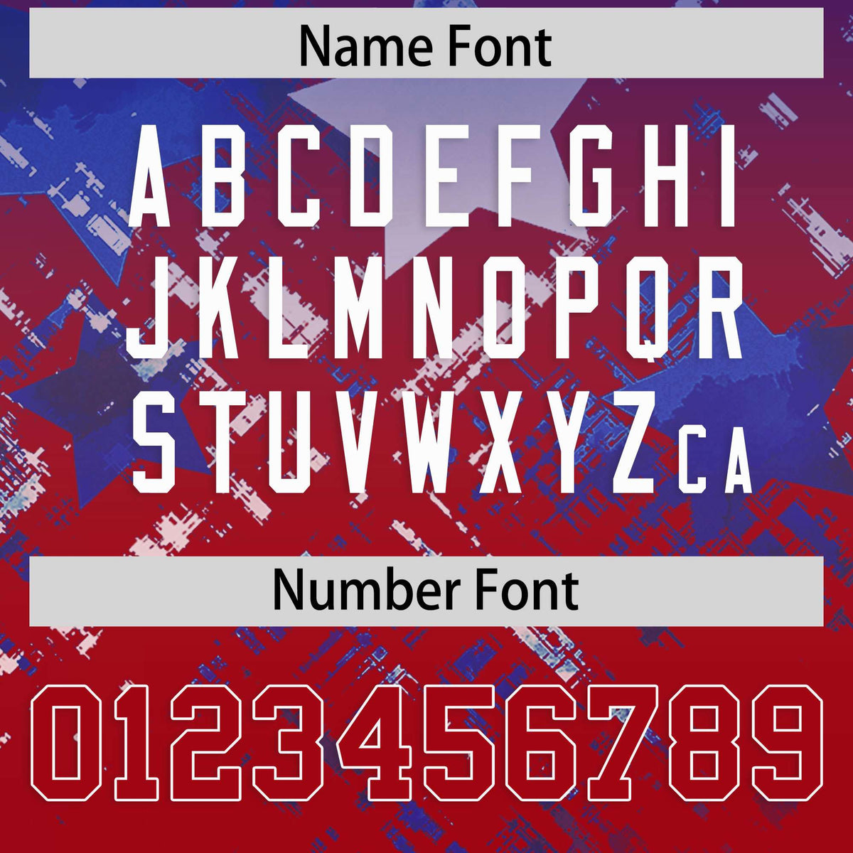 Custom Royal Red Personalized Star Gradient Authentic American Football Jersey