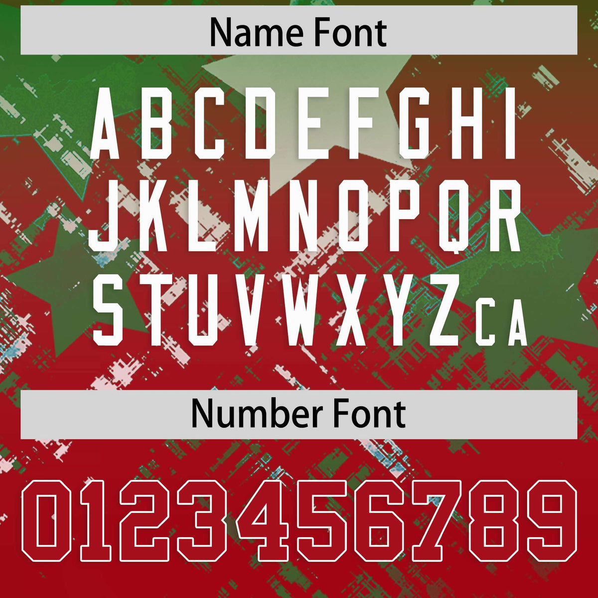 Custom Kelly Green Red Personalized Star Gradient Authentic American Football Jersey