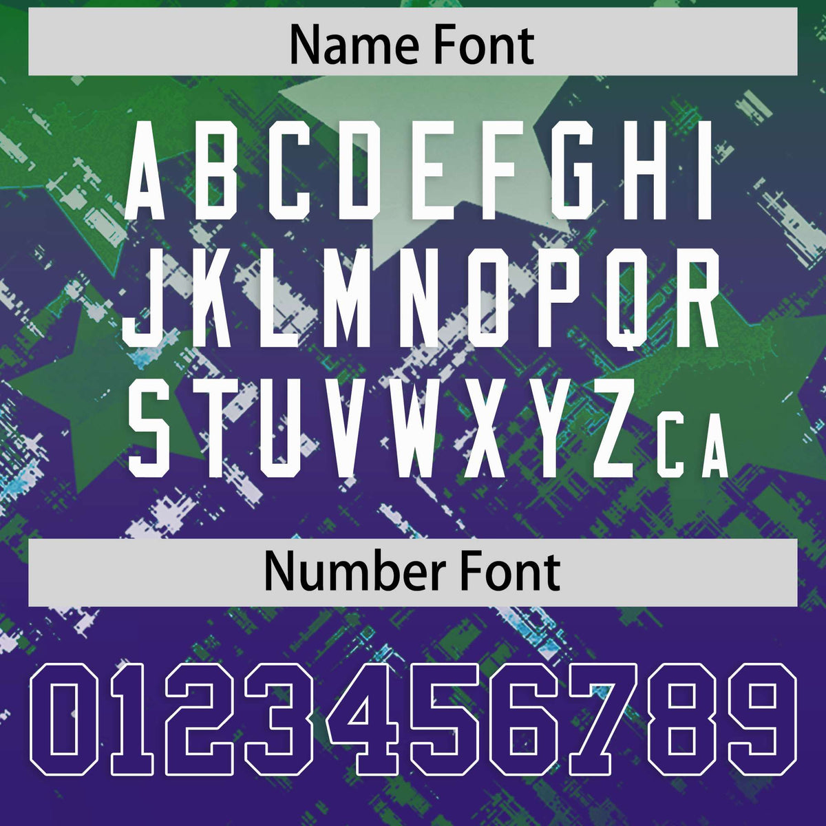 Custom Kelly Green Purple Personalized Star Gradient Authentic American Football Jersey