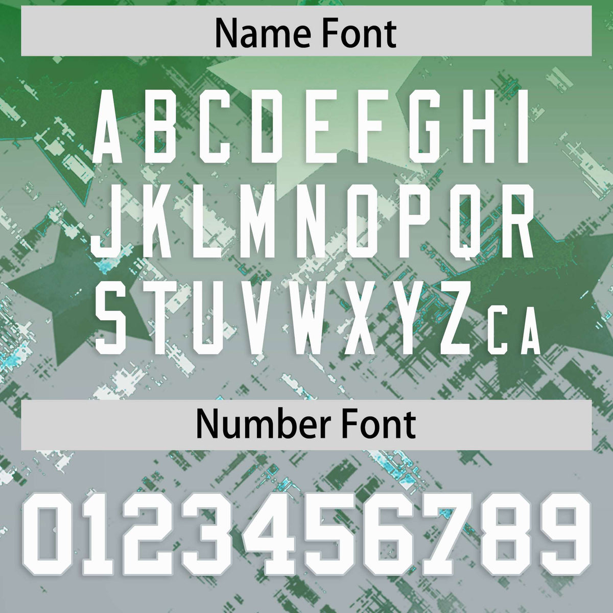 Custom Kelly Green Kelly Green Personalized Star Gradient Authentic American Football Jersey