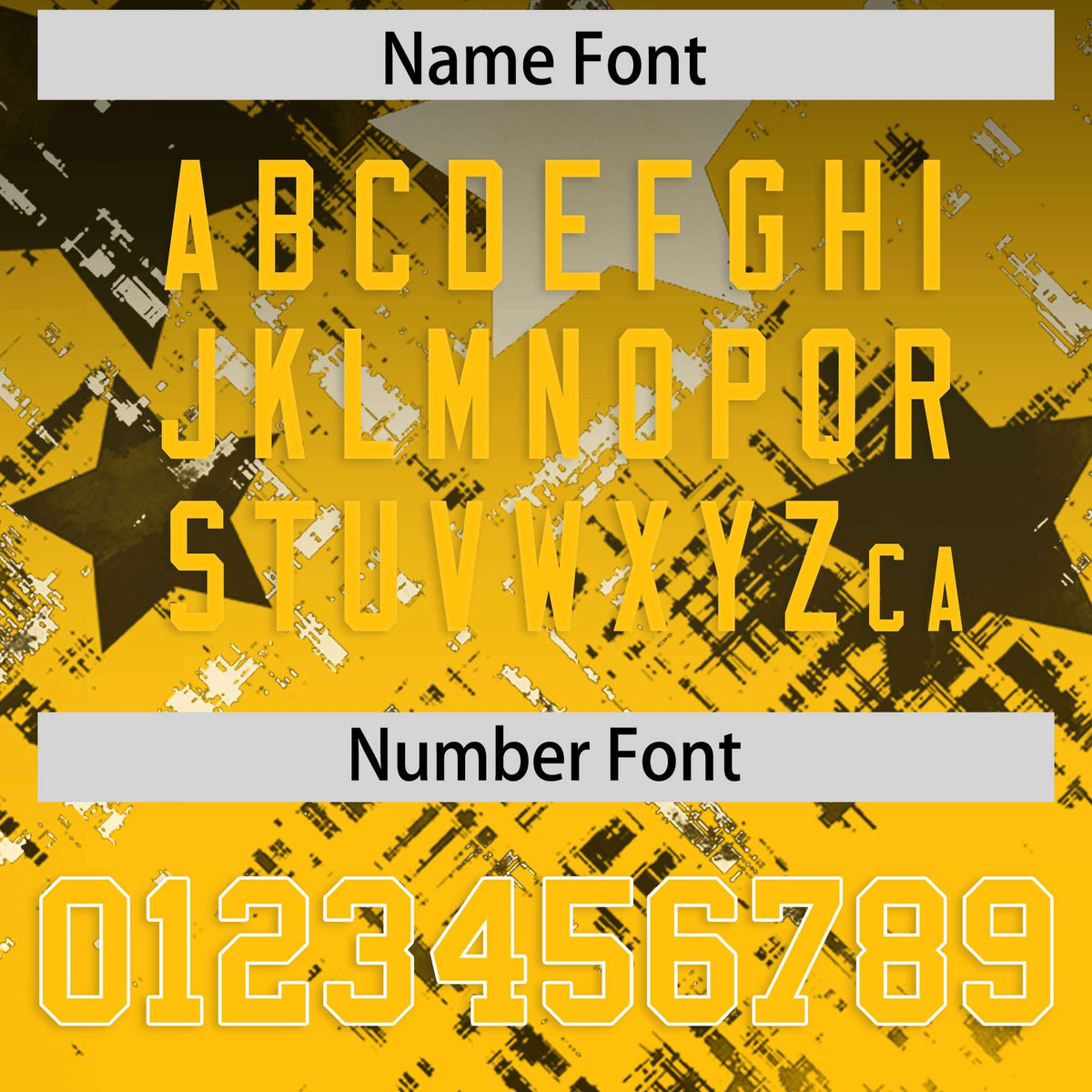 Custom Black Yellow Personalized Star Gradient Authentic American Football Jersey