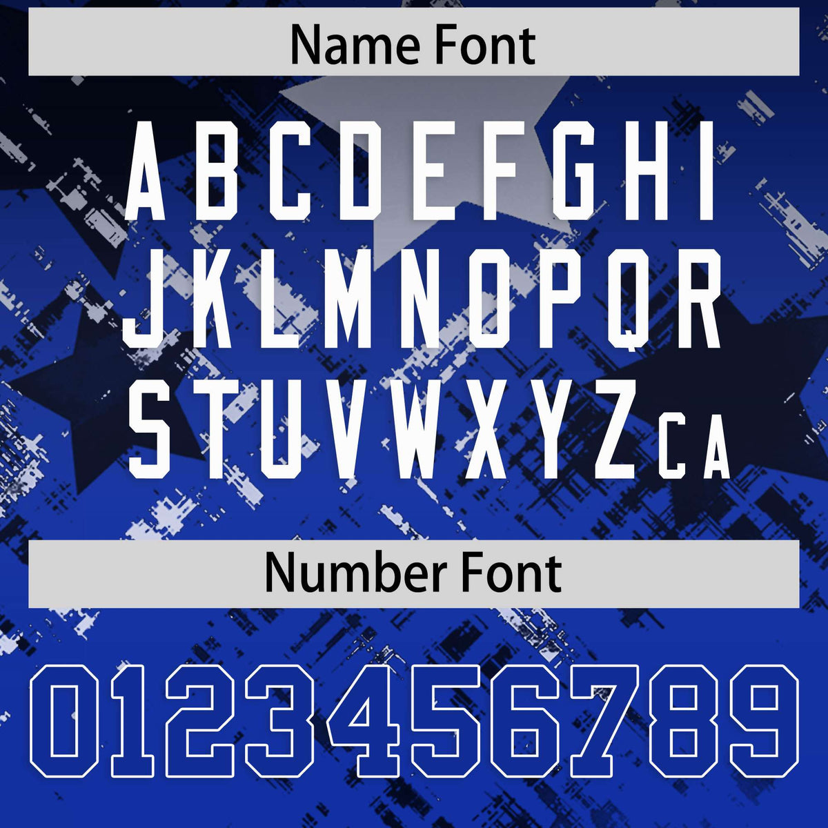 Custom Black Royal Personalized Star Gradient Authentic American Football Jersey