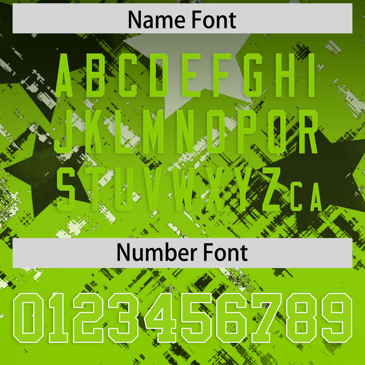 Custom Black Neon Green Personalized Star Gradient Authentic American Football Jersey