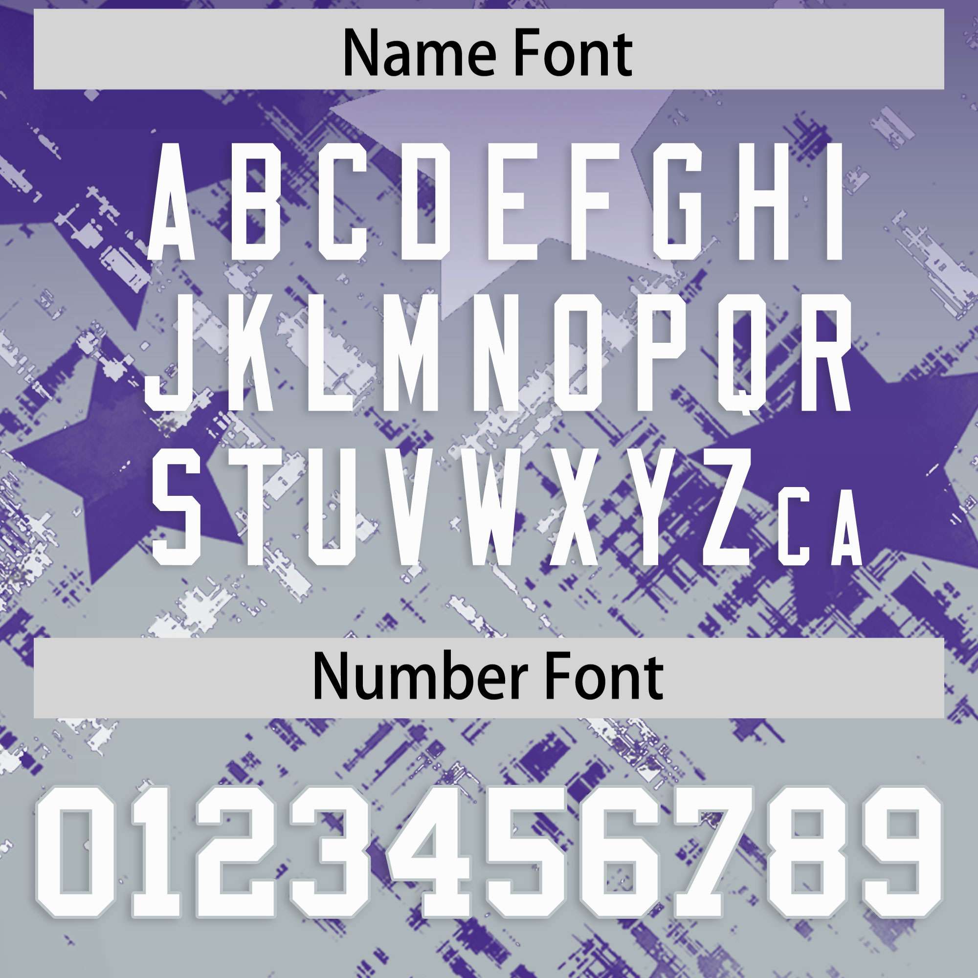 Custom Purple Purple Personalized Star Gradient Authentic American Football Jersey