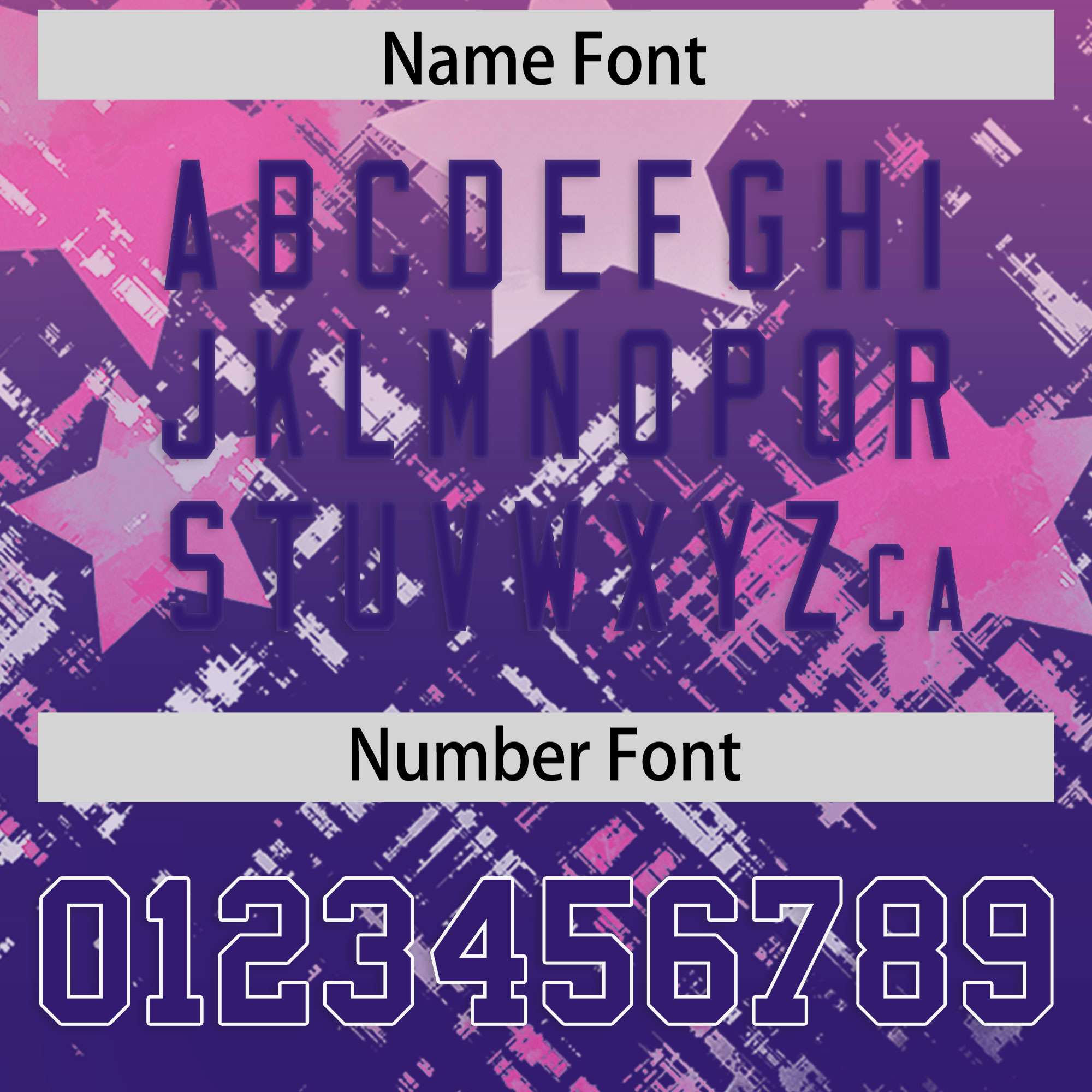 Custom Pink Purple Personalized Star Gradient Authentic American Football Jersey