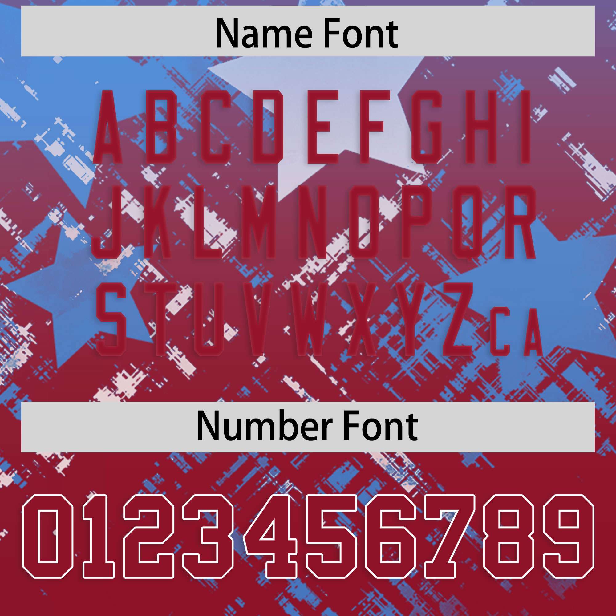 Custom Light Blue Cardinal Personalized Star Gradient Authentic American Football Jersey