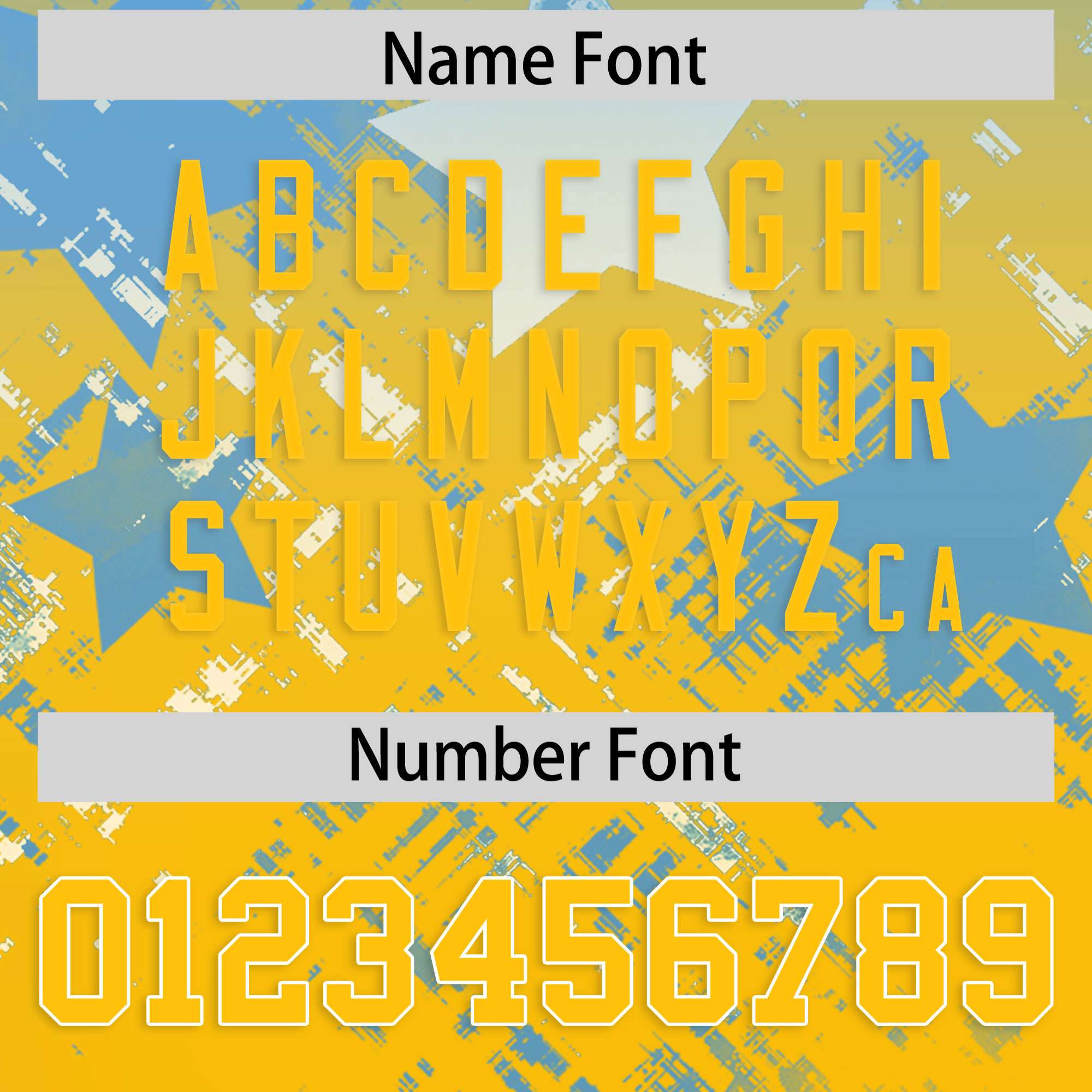 Custom Light Blue Yellow Personalized Star Gradient Authentic American Football Jersey