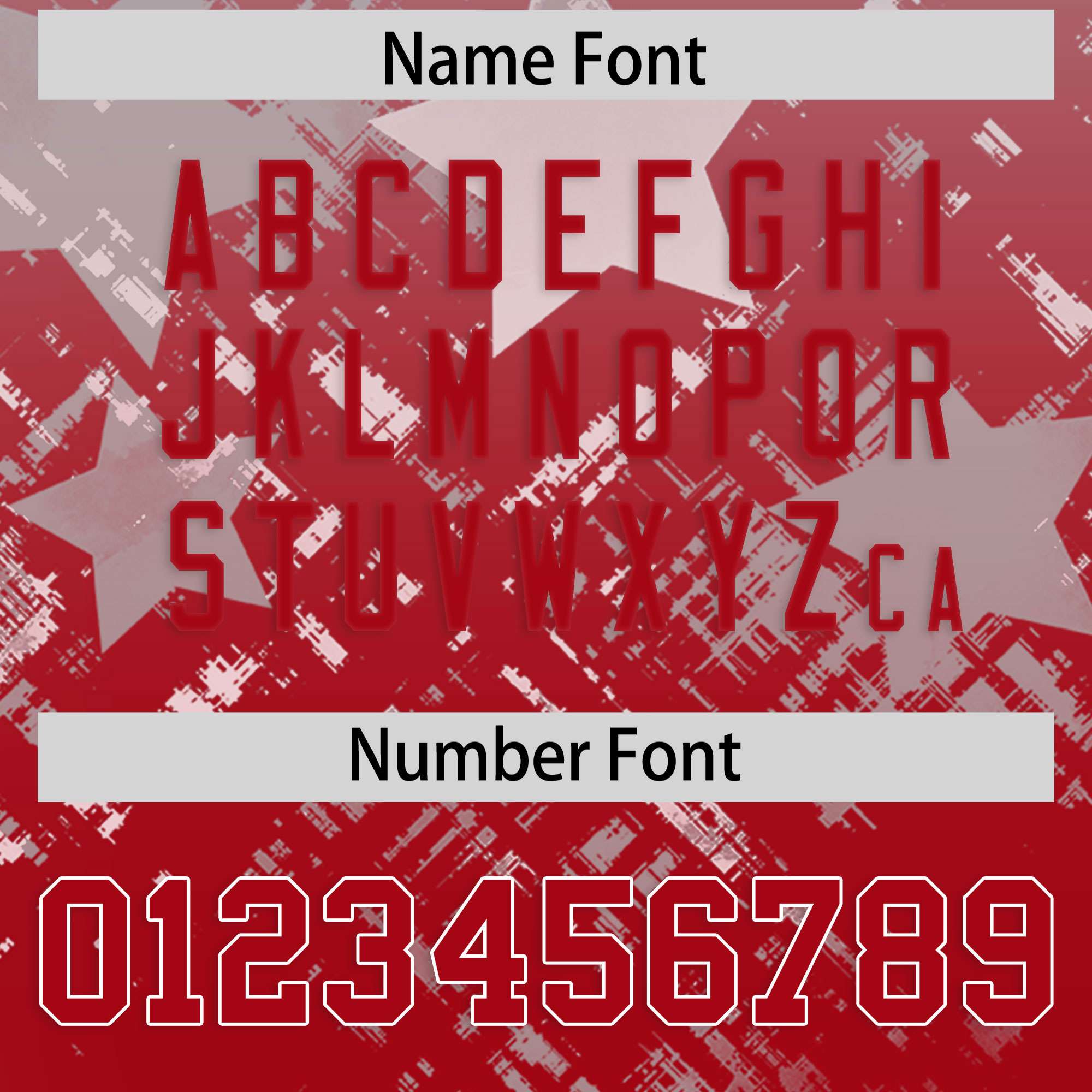 Custom Grey Red Personalized Star Gradient Authentic American Football Jersey