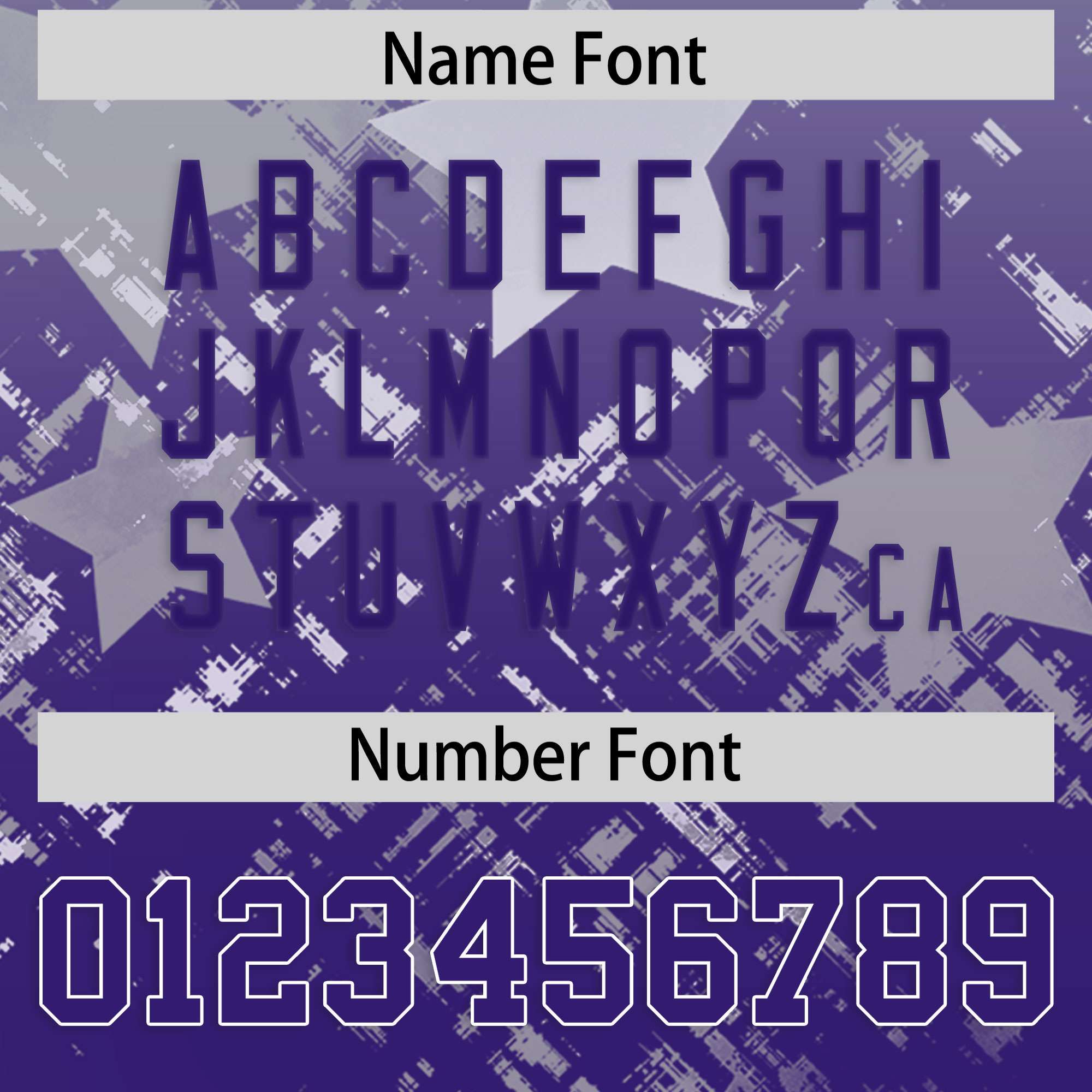 Custom Grey Purple Personalized Star Gradient Authentic American Football Jersey