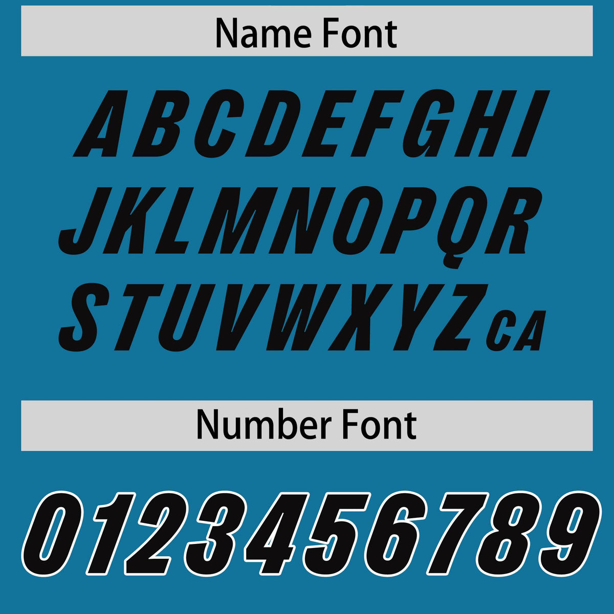 Custom Panther Blue Black and White Side Stripe Pattern Authentic American Football Jersey