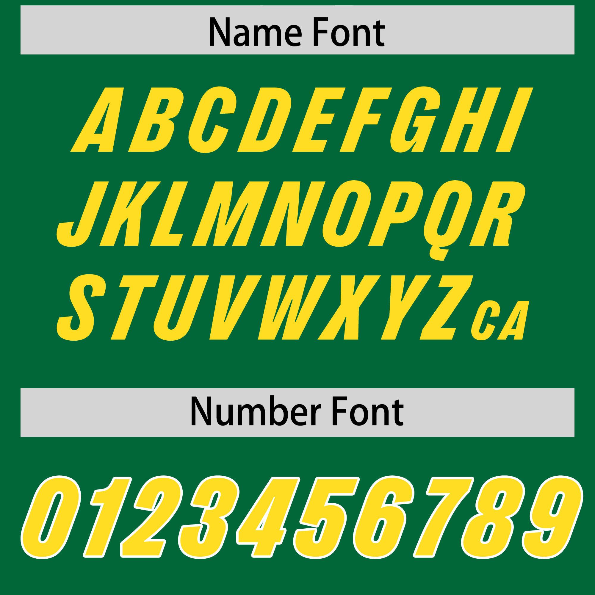 Custom Kelly Green Gold and White Side Stripe Pattern Authentic American Football Jersey