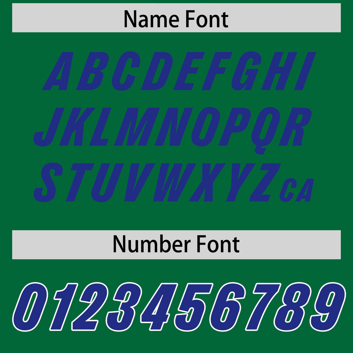 Custom Kelly Green Royal and White Side Stripe Pattern Authentic American Football Jersey