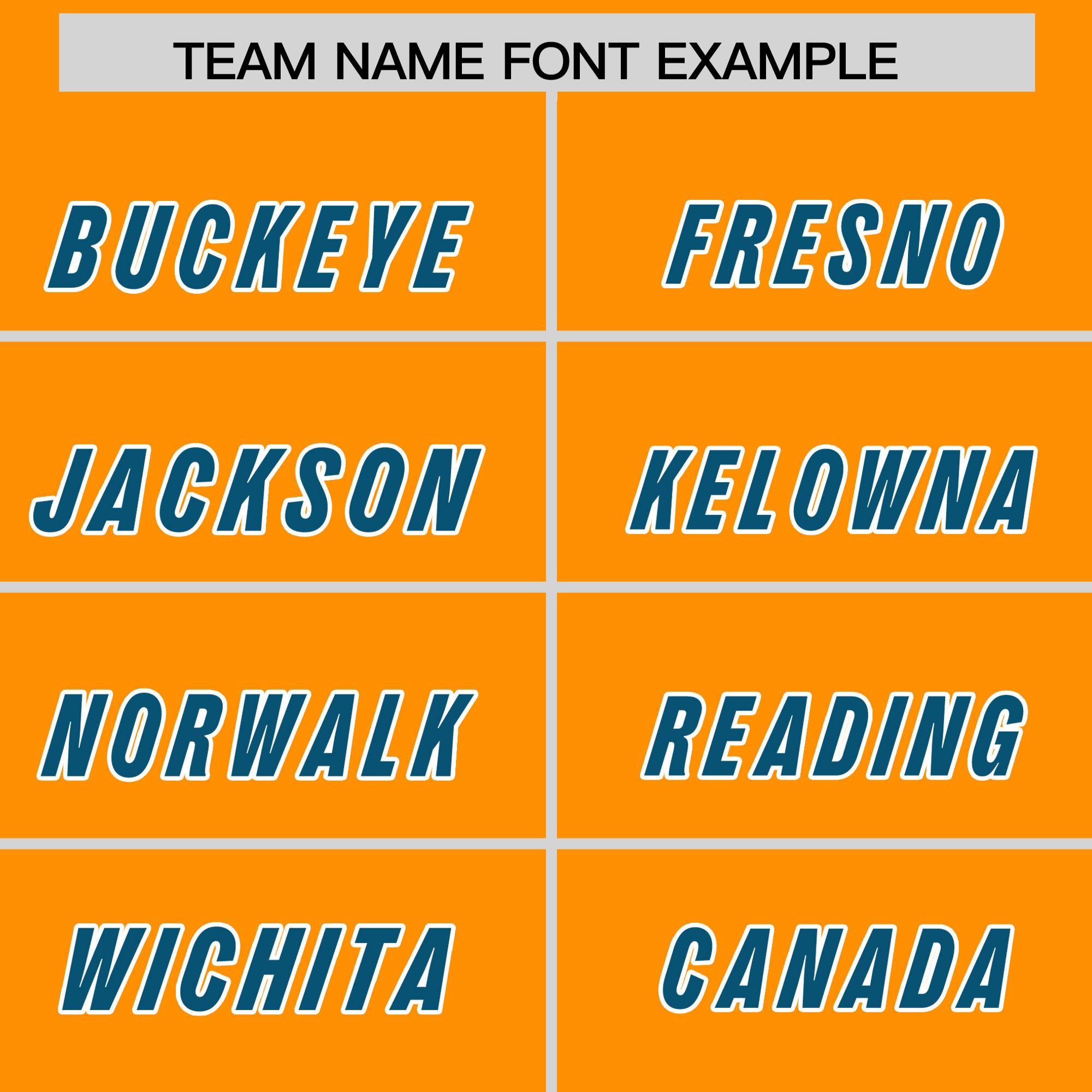 Custom Orange Panther Blue and White Side Stripe Pattern Authentic American Football Jersey