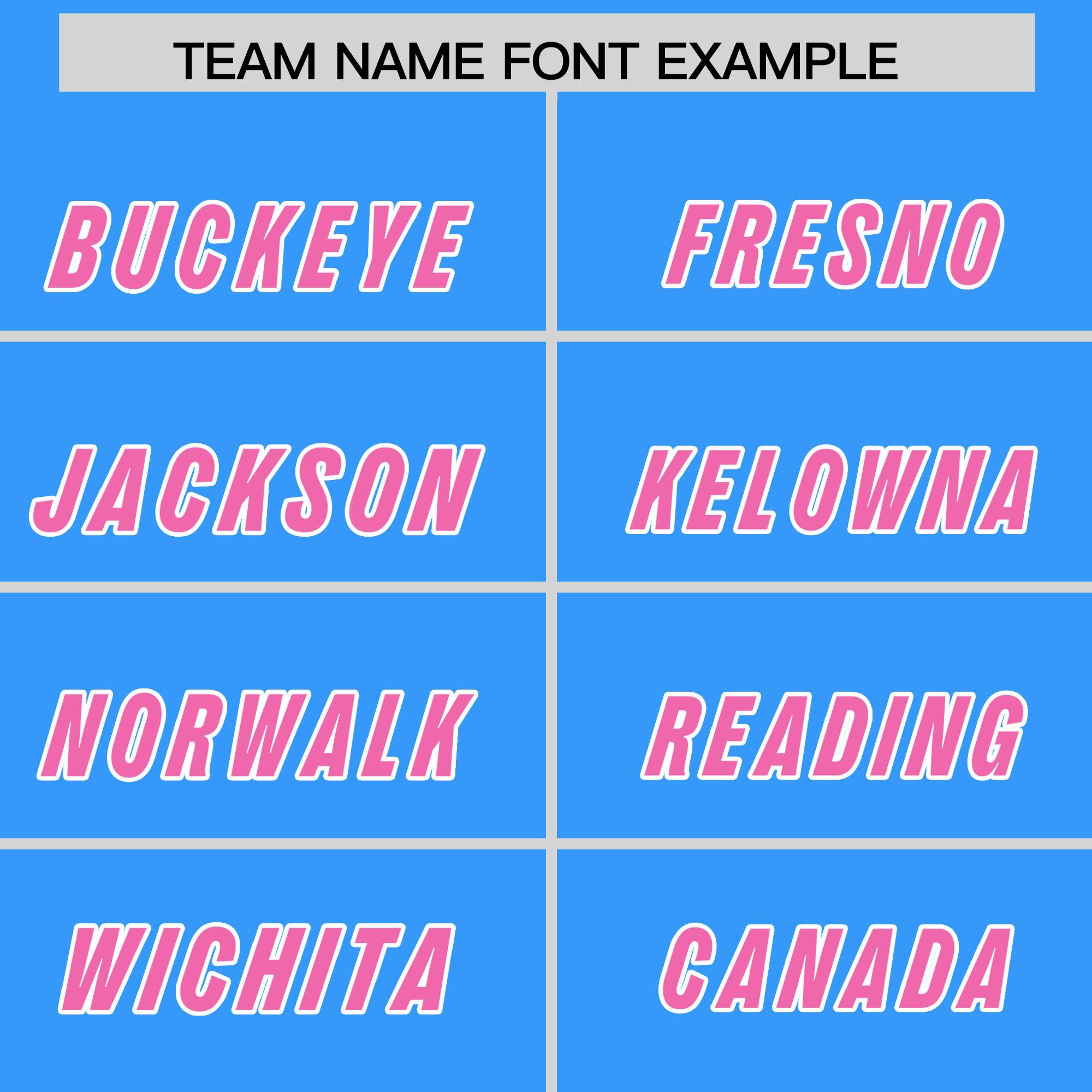 Custom Light Blue Pink and White Side Stripe Pattern Authentic American Football Jersey
