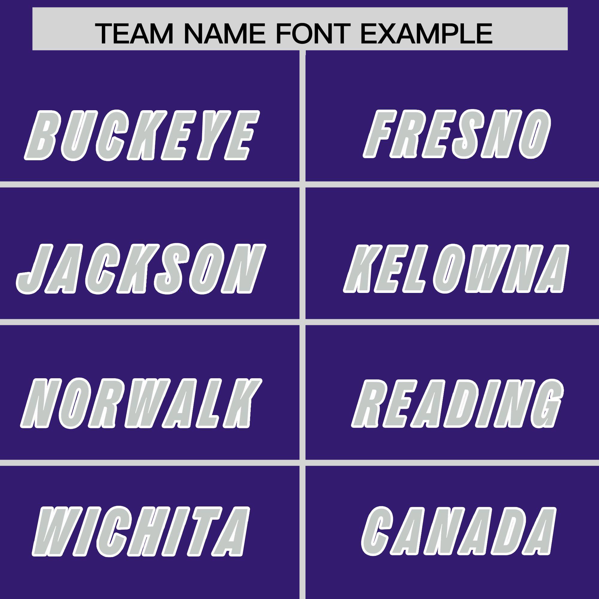 Custom Purple Gray and White Side Stripe Pattern Authentic American Football Jersey
