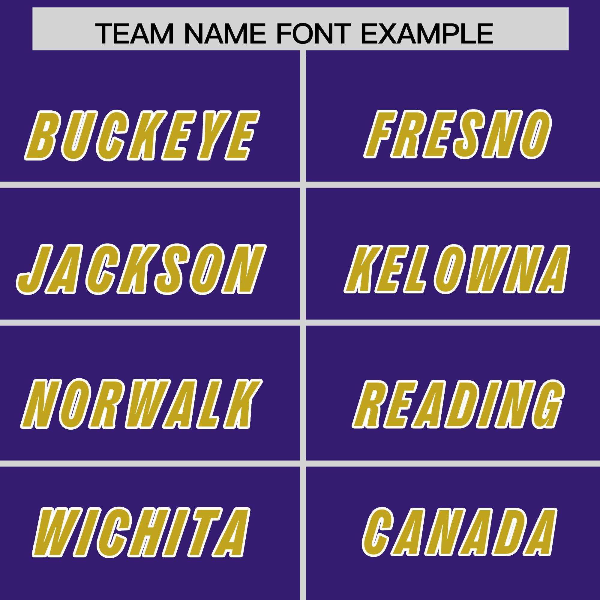 Custom Purple Old Gold and White Side Stripe Pattern Authentic American Football Jersey