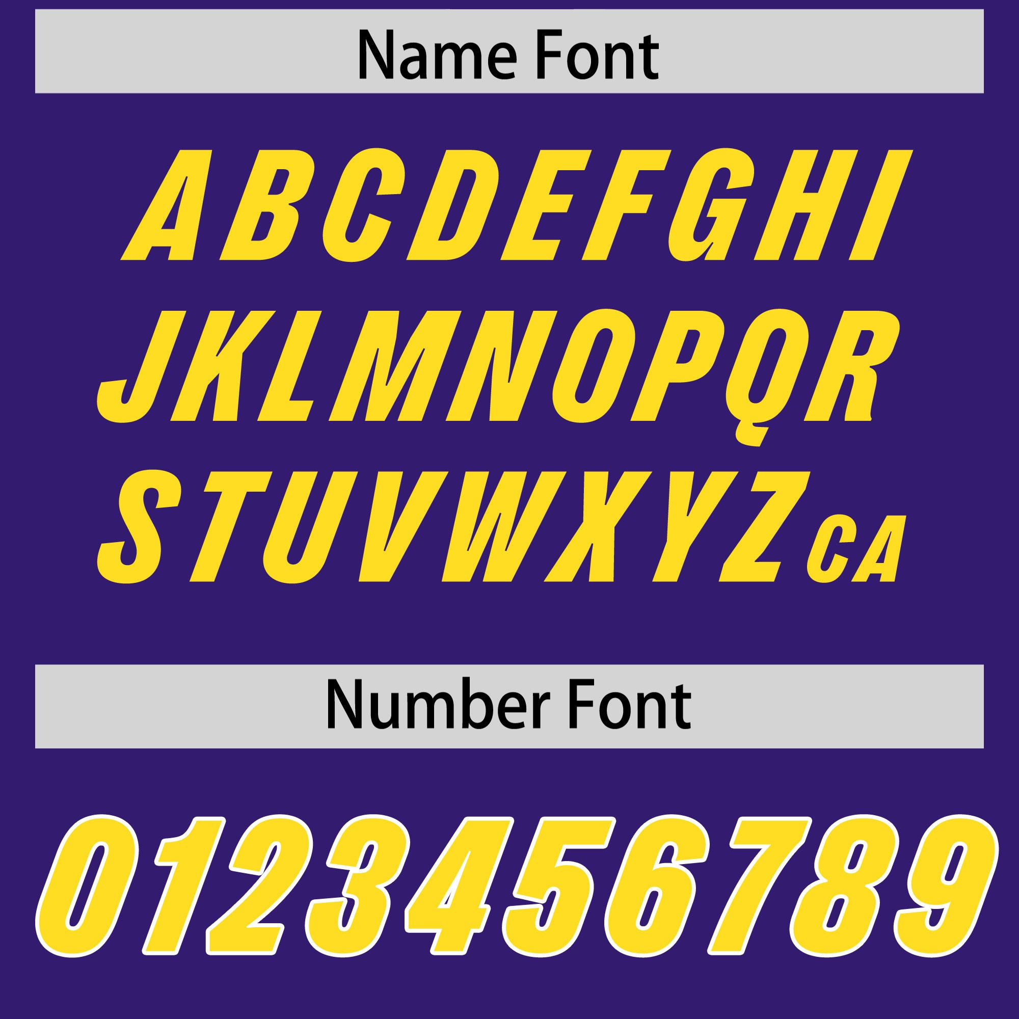 Custom Purple Gold and White Side Stripe Pattern Authentic American Football Jersey