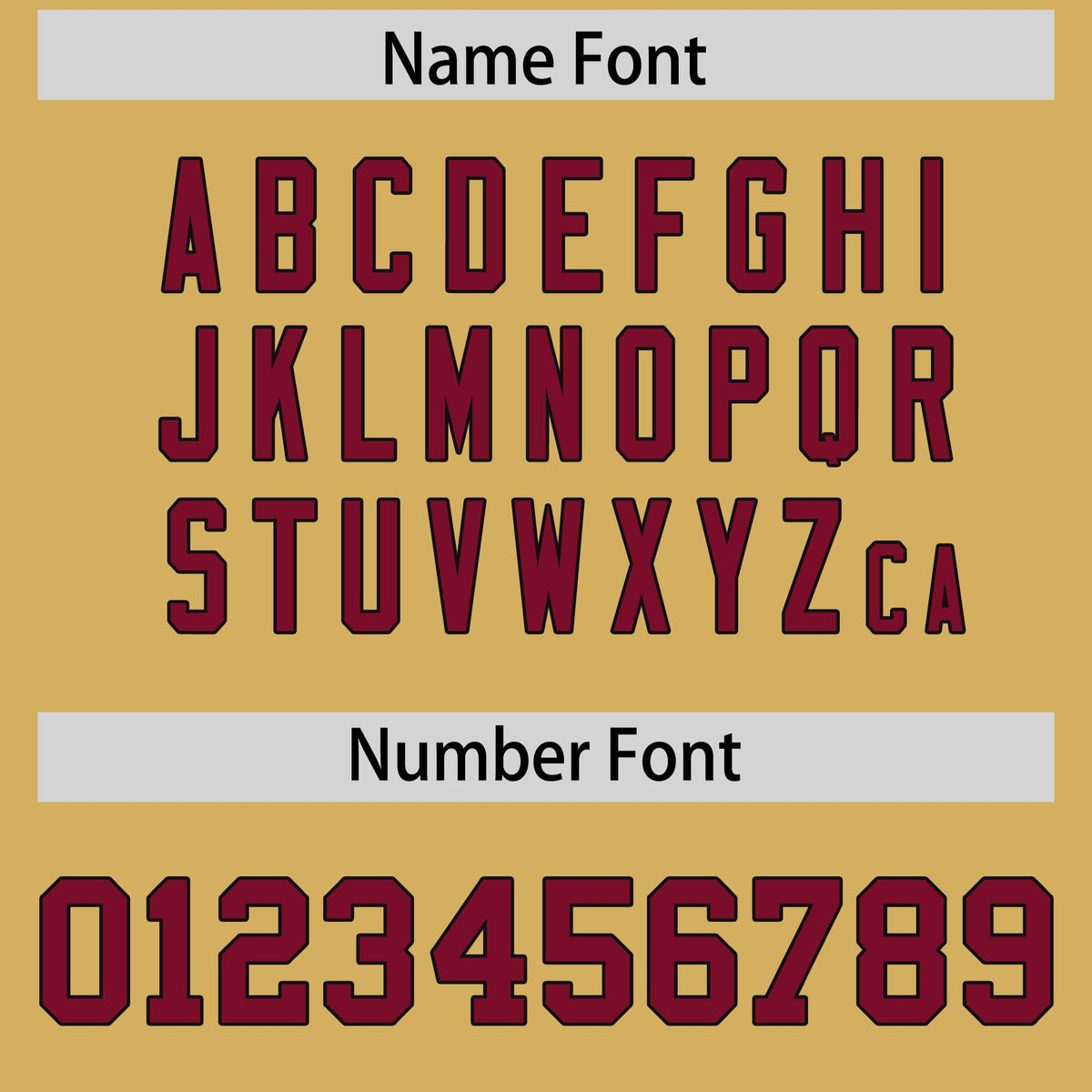 Custom Old Gold Cardinal and Black Side Stripe Pattern Authentic American Football Jersey