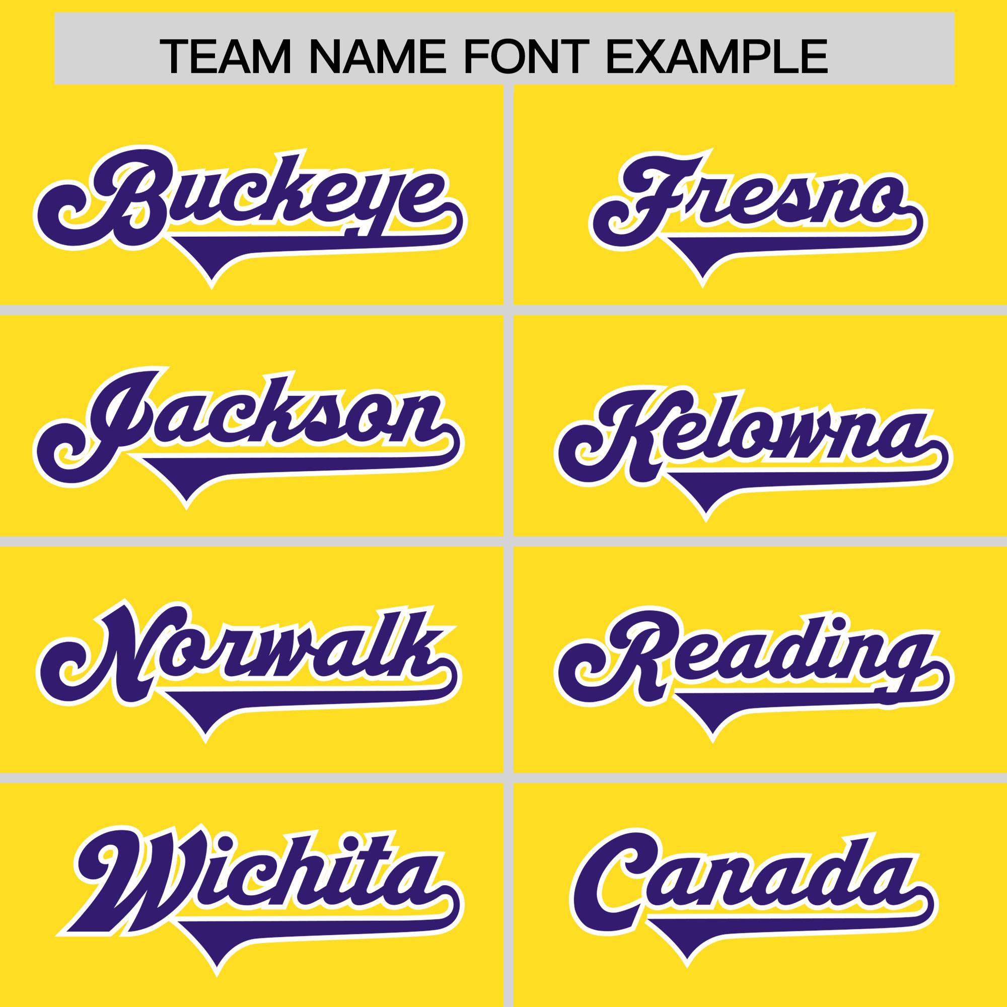Custom Gold Purple and White Side Stripe Pattern Authentic American Football Jersey