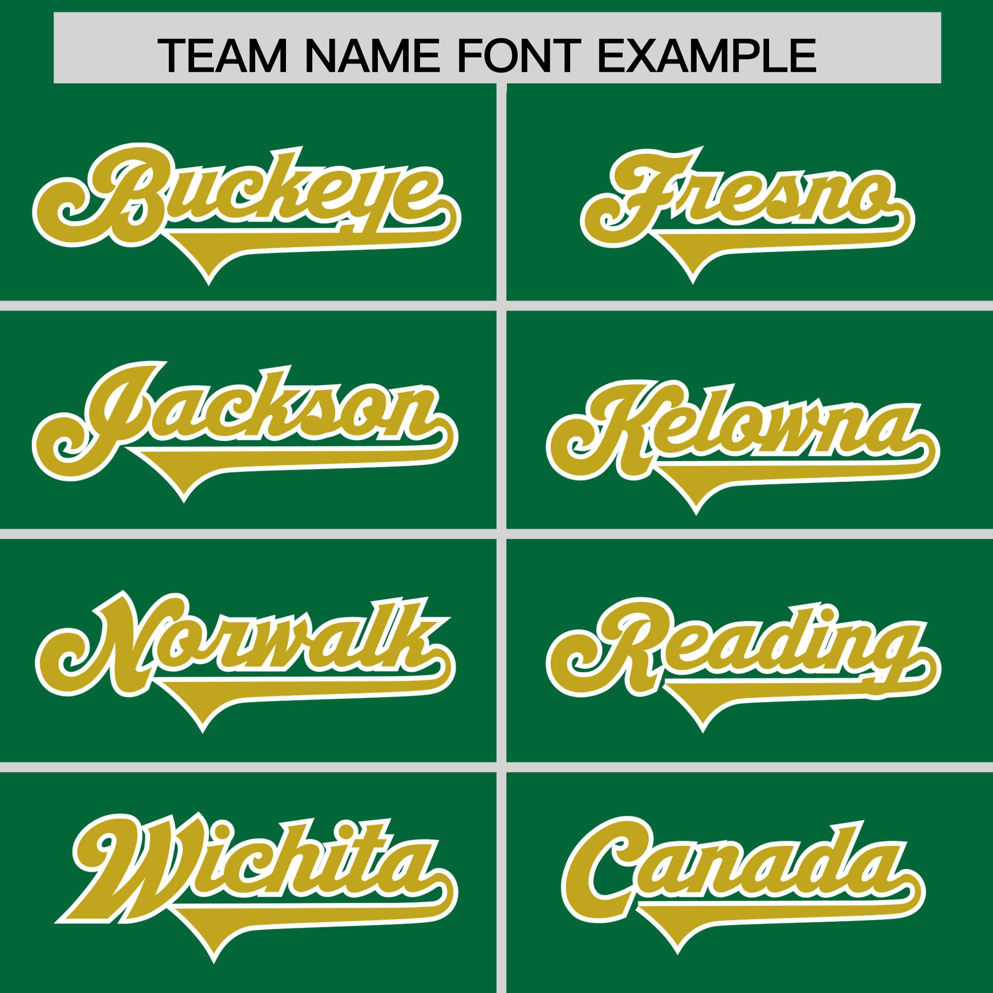 Custom Kelly Green Old Gold and White Side Stripe Pattern Authentic American Football Jersey