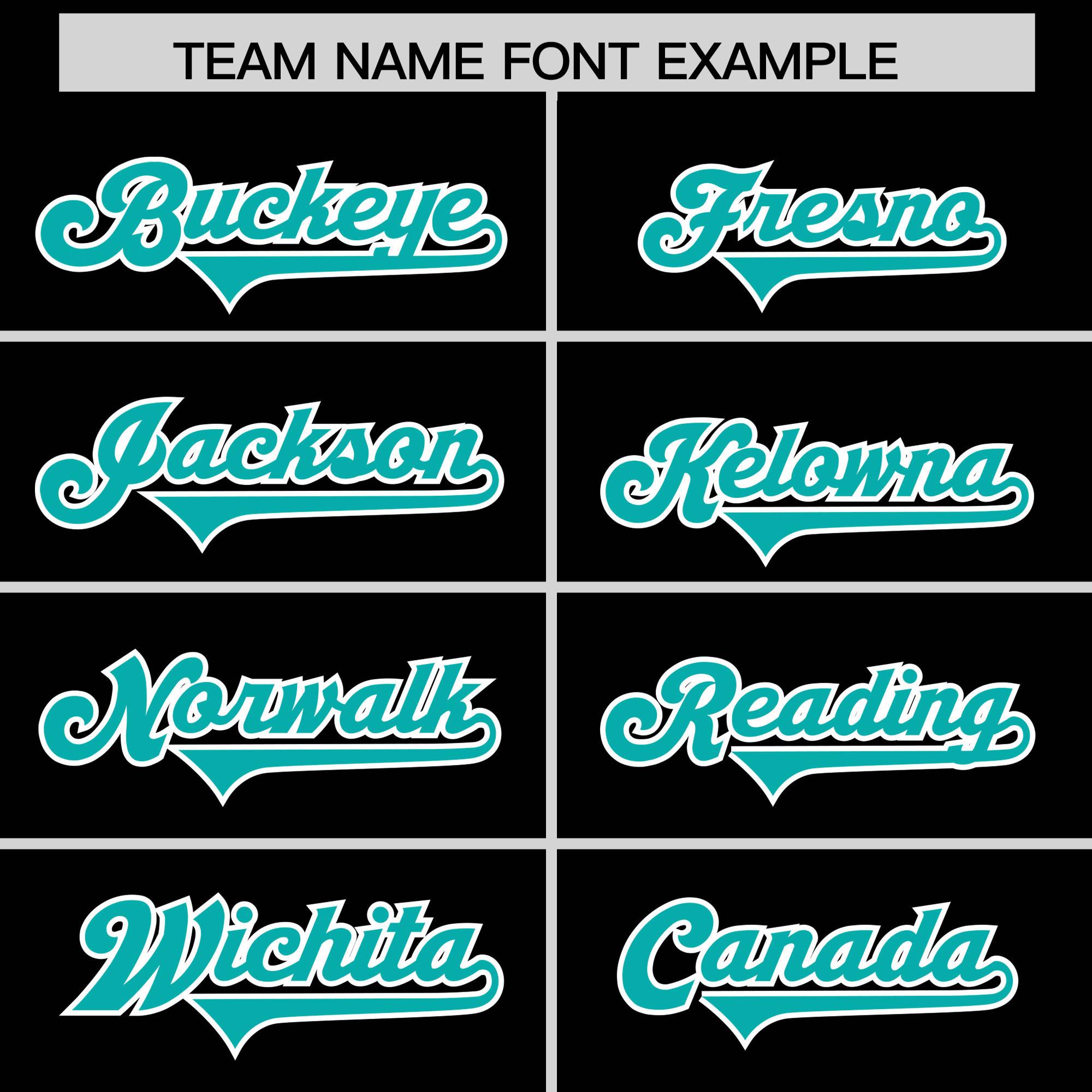 Custom Black Aqua and White Side Stripe Pattern Authentic American Football Jersey