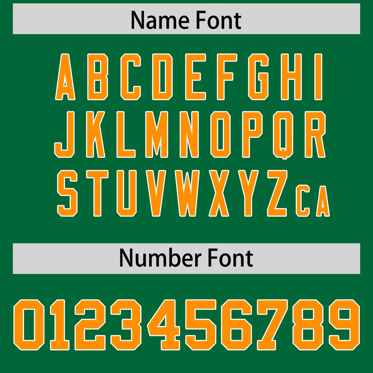 Custom Kelly Green Gold Orange and White Side Stripe Pattern Authentic American Football Jersey