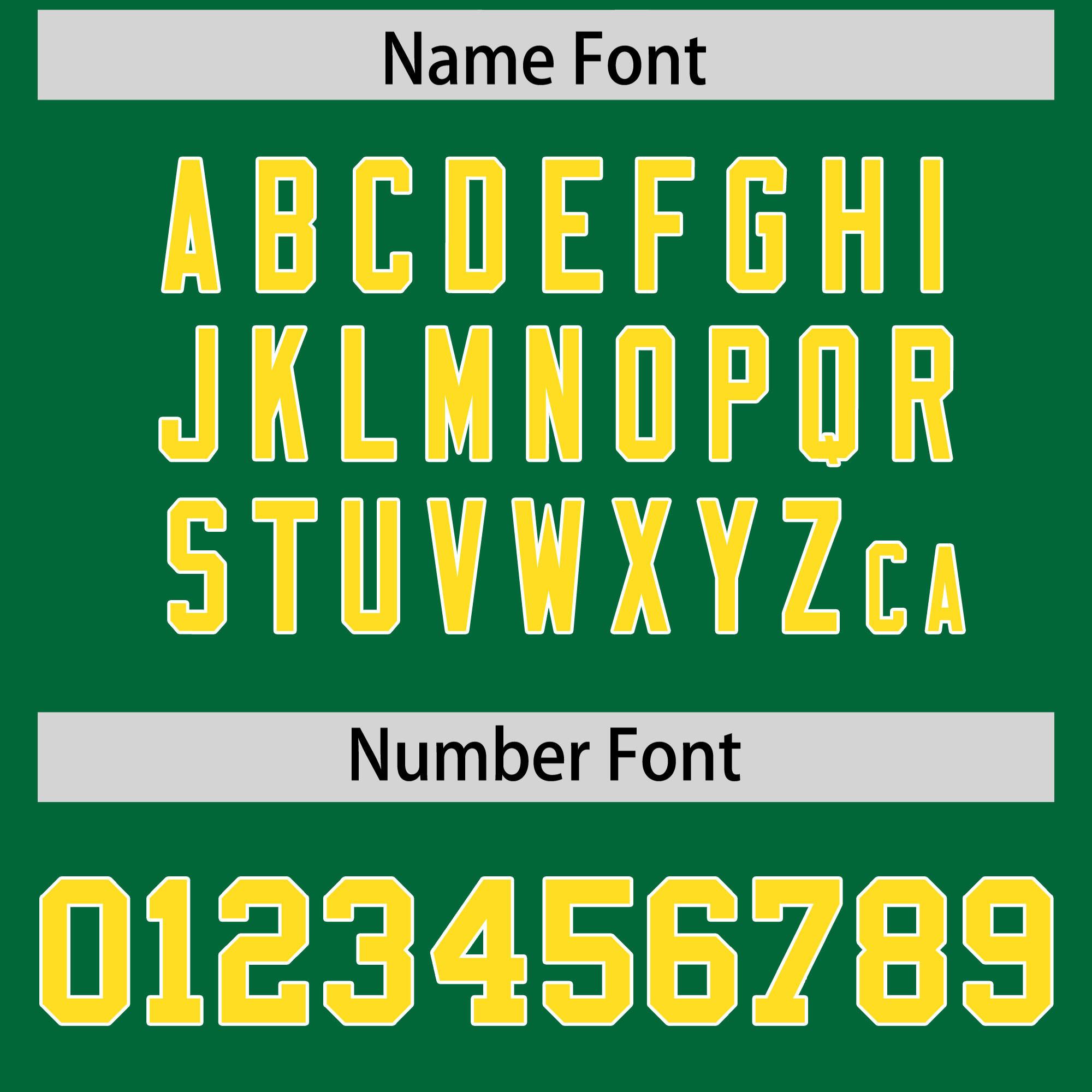 Custom Kelly Green Gold and White Side Stripe Pattern Authentic American Football Jersey