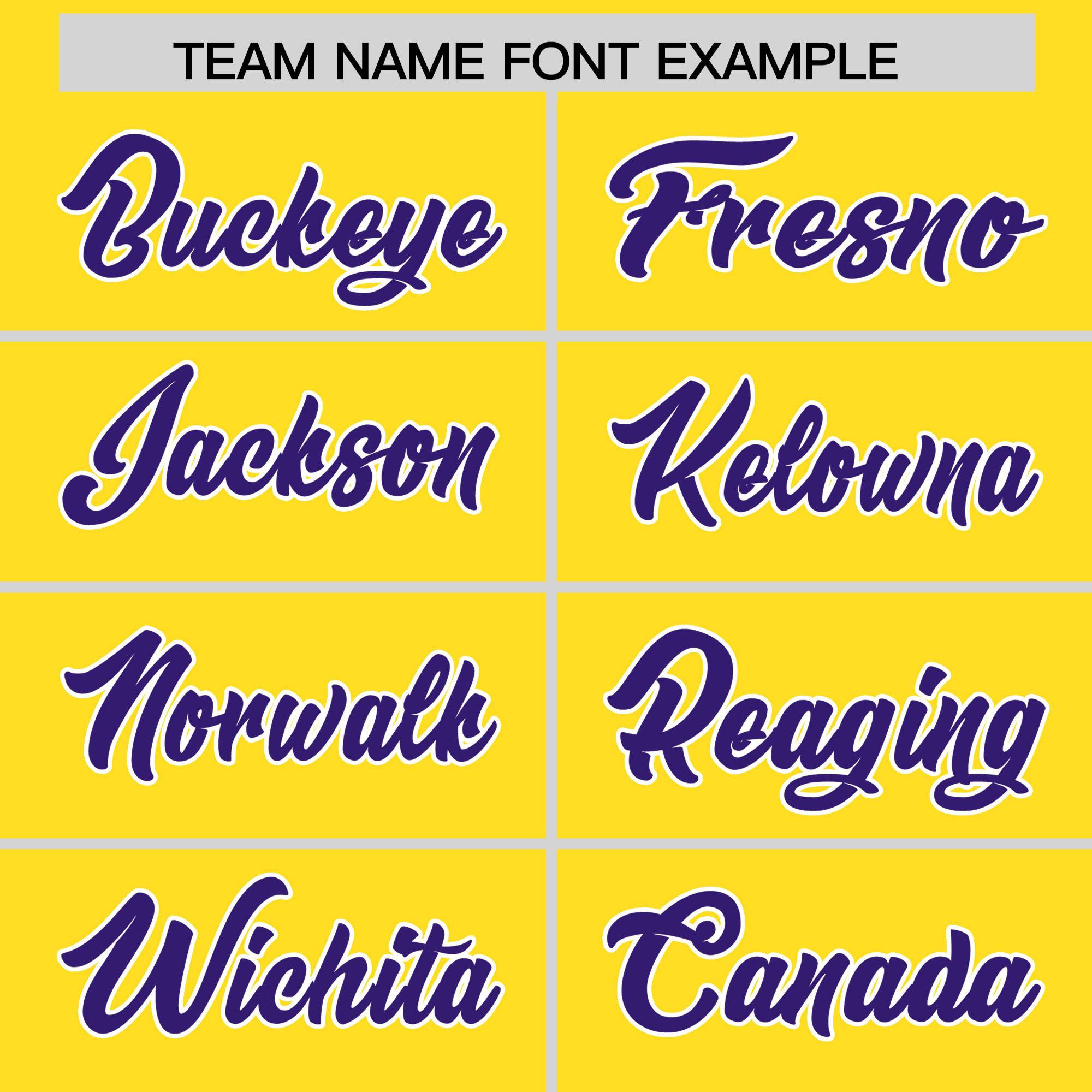 Custom Gold Purple and White Side Stripe Pattern Authentic American Football Jersey
