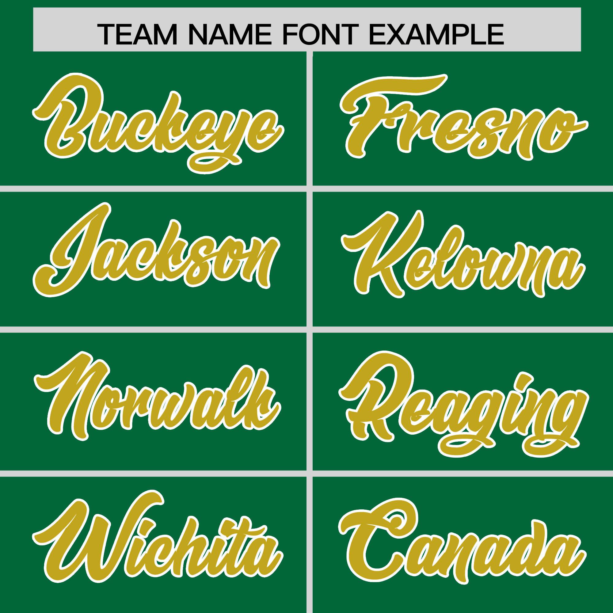 Custom Kelly Green Old Gold and White Side Stripe Pattern Authentic American Football Jersey