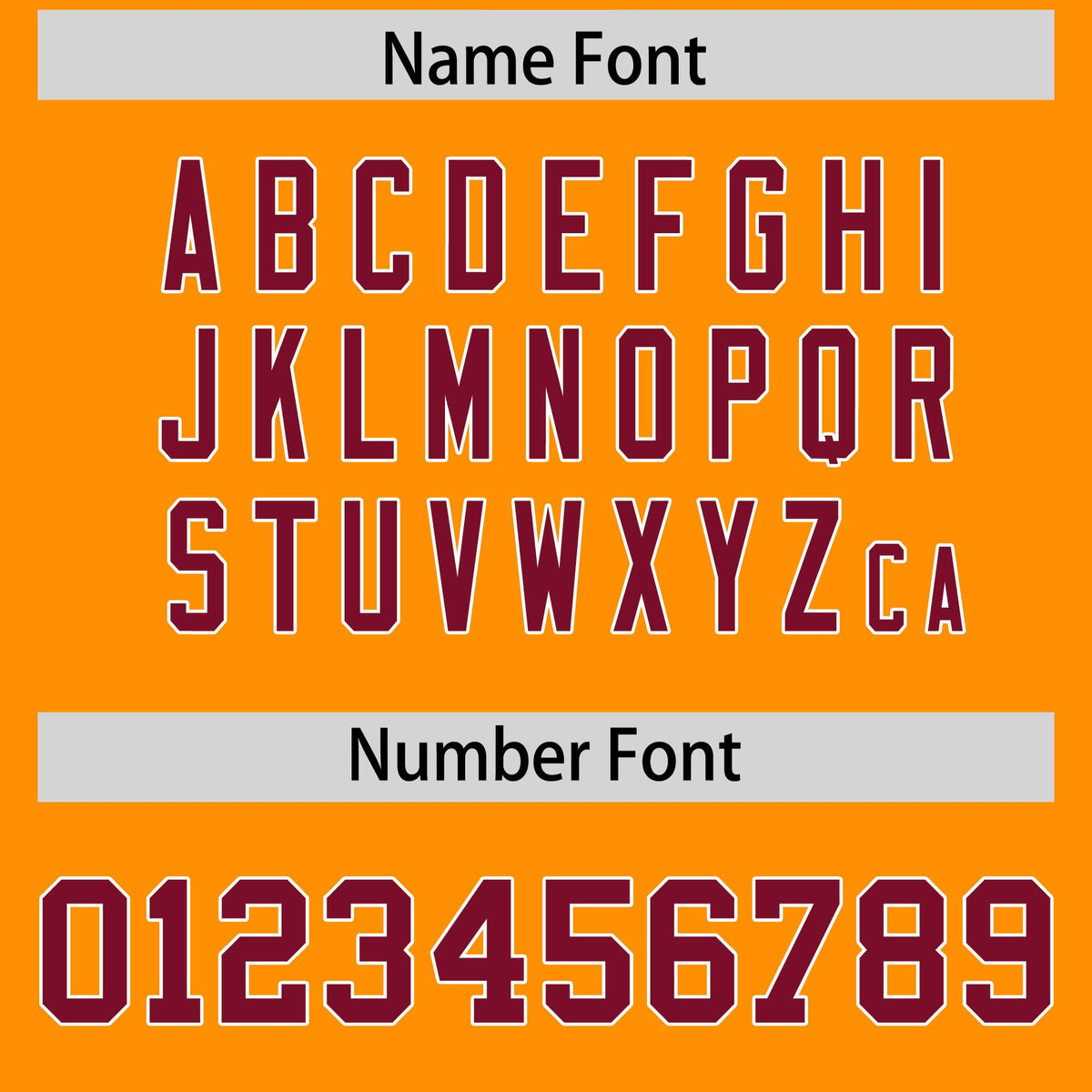 Custom Orange Crimson and White Side Stripe Pattern Authentic American Football Jersey