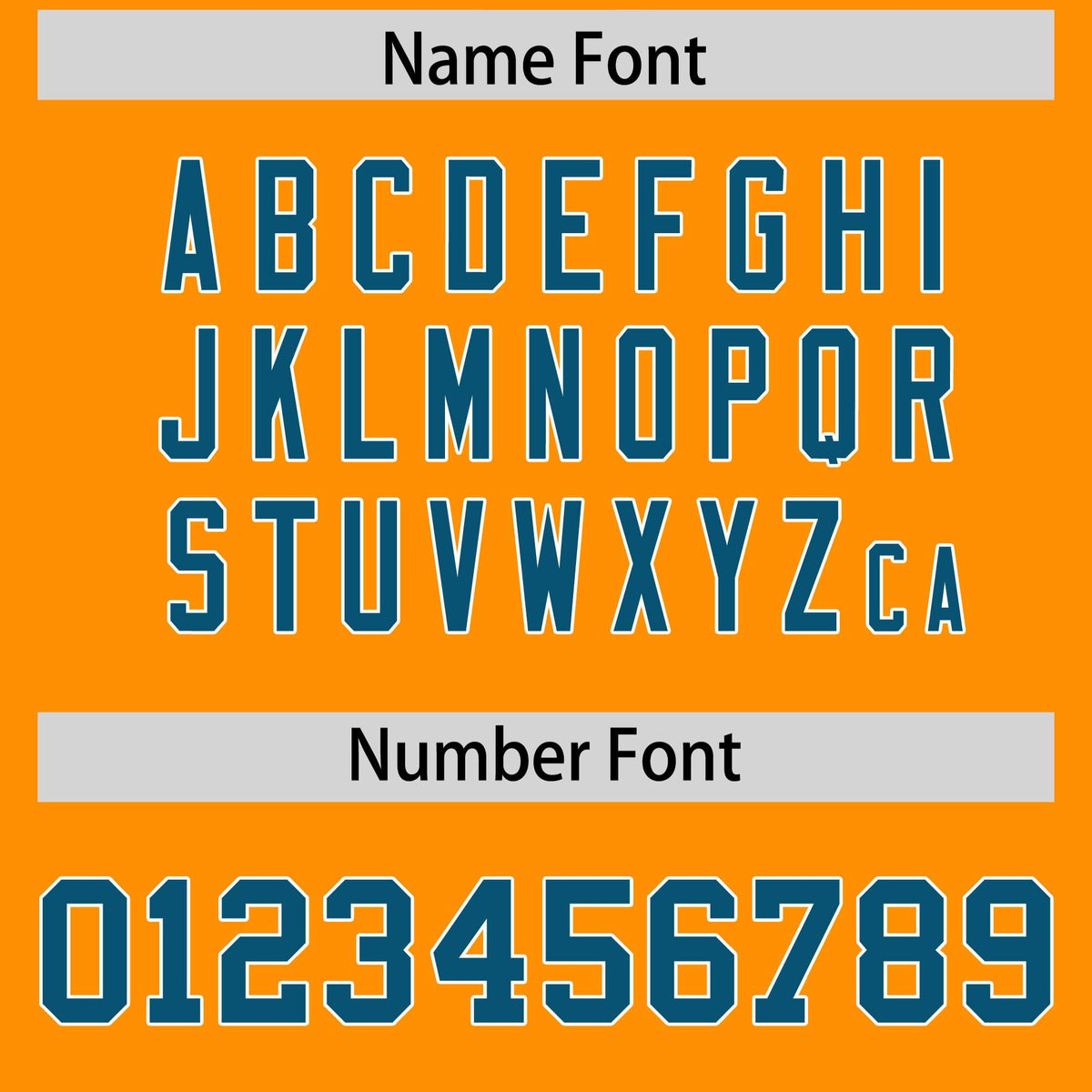 Custom Orange Panther Blue and White Side Stripe Pattern Authentic American Football Jersey