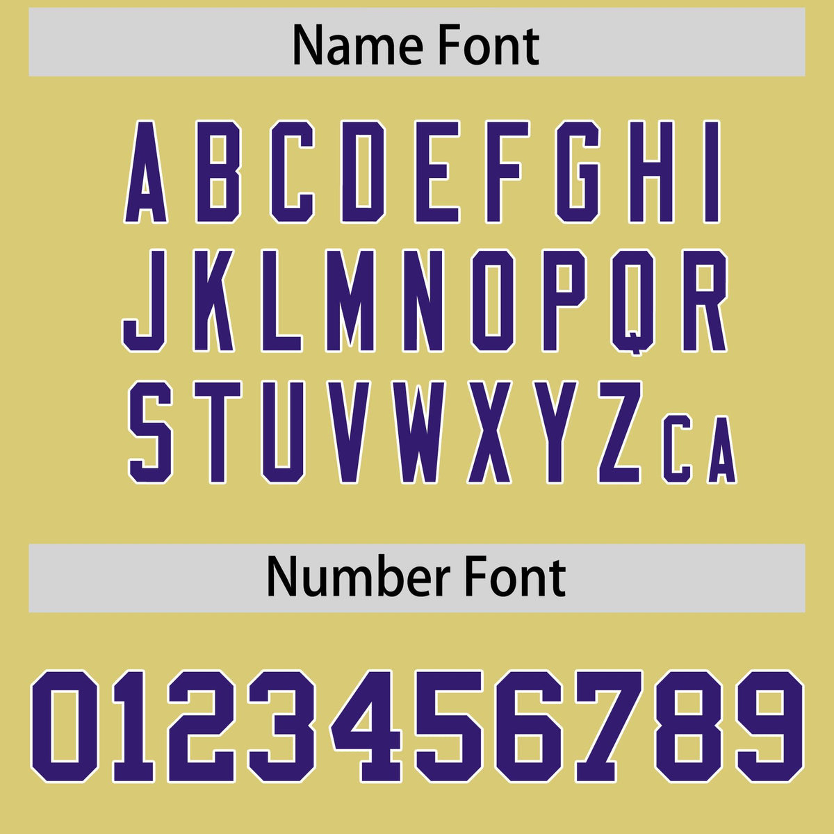 Custom Old Gold Purple and White Side Stripe Pattern Authentic American Football Jersey